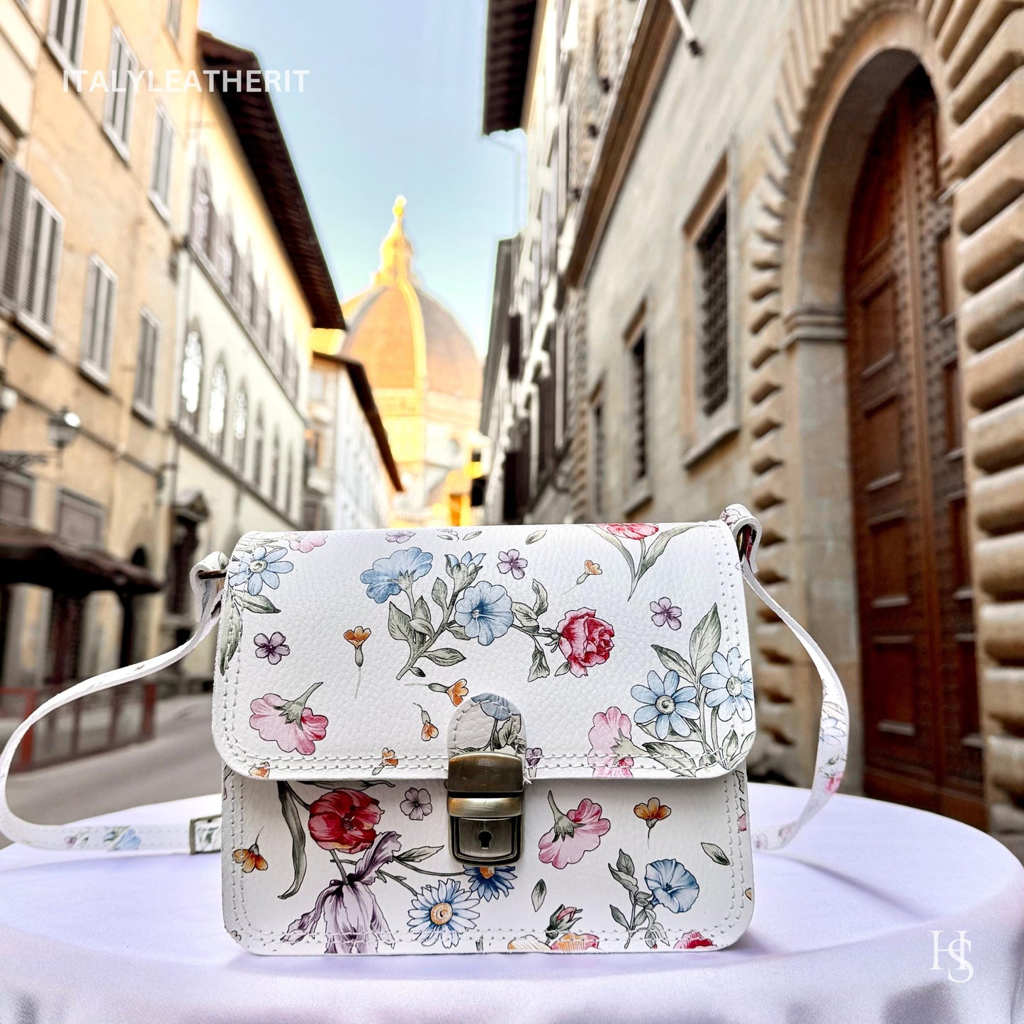 Italian Handmade Leather Bags For Women | Elegant Mini Leather Tote From Florence | Small Crossbody Bag, Mini Bag