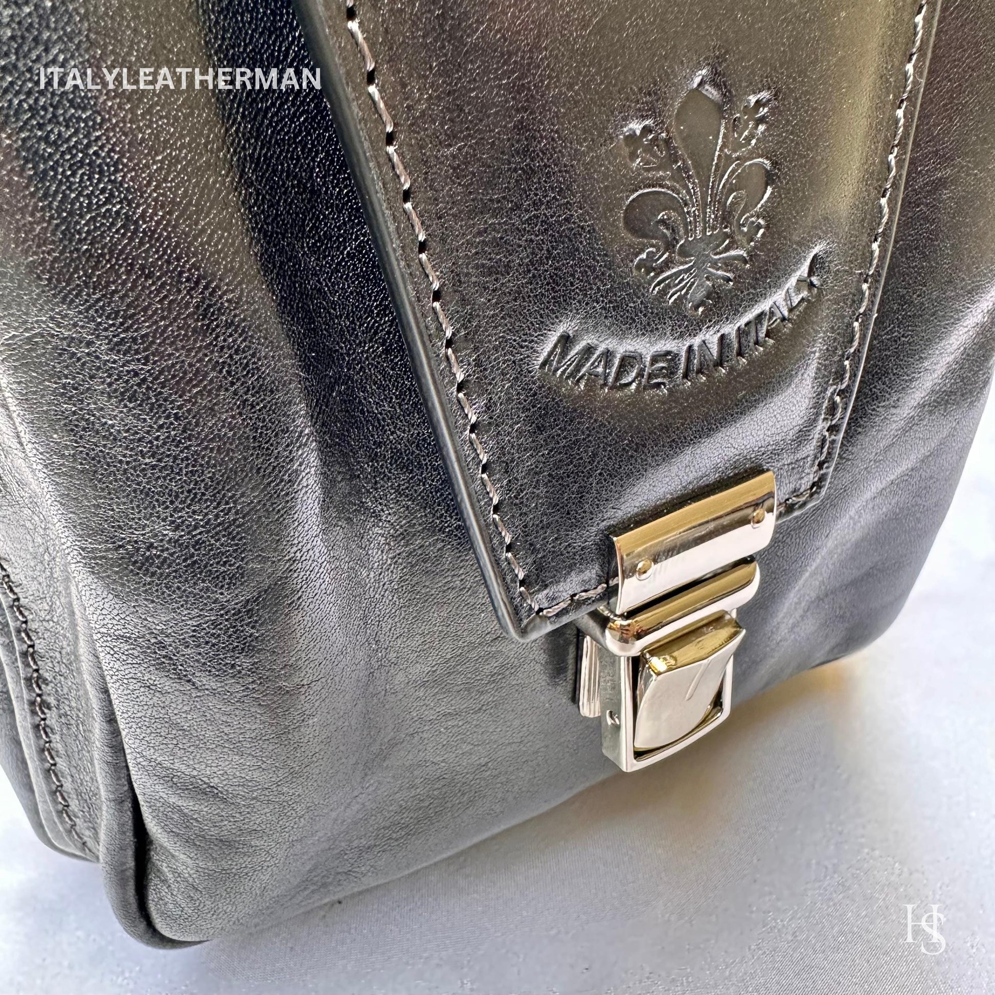 Italian Handmade Leather Sling Bag for Unisex Made In Italy from Florence | Waist Bag