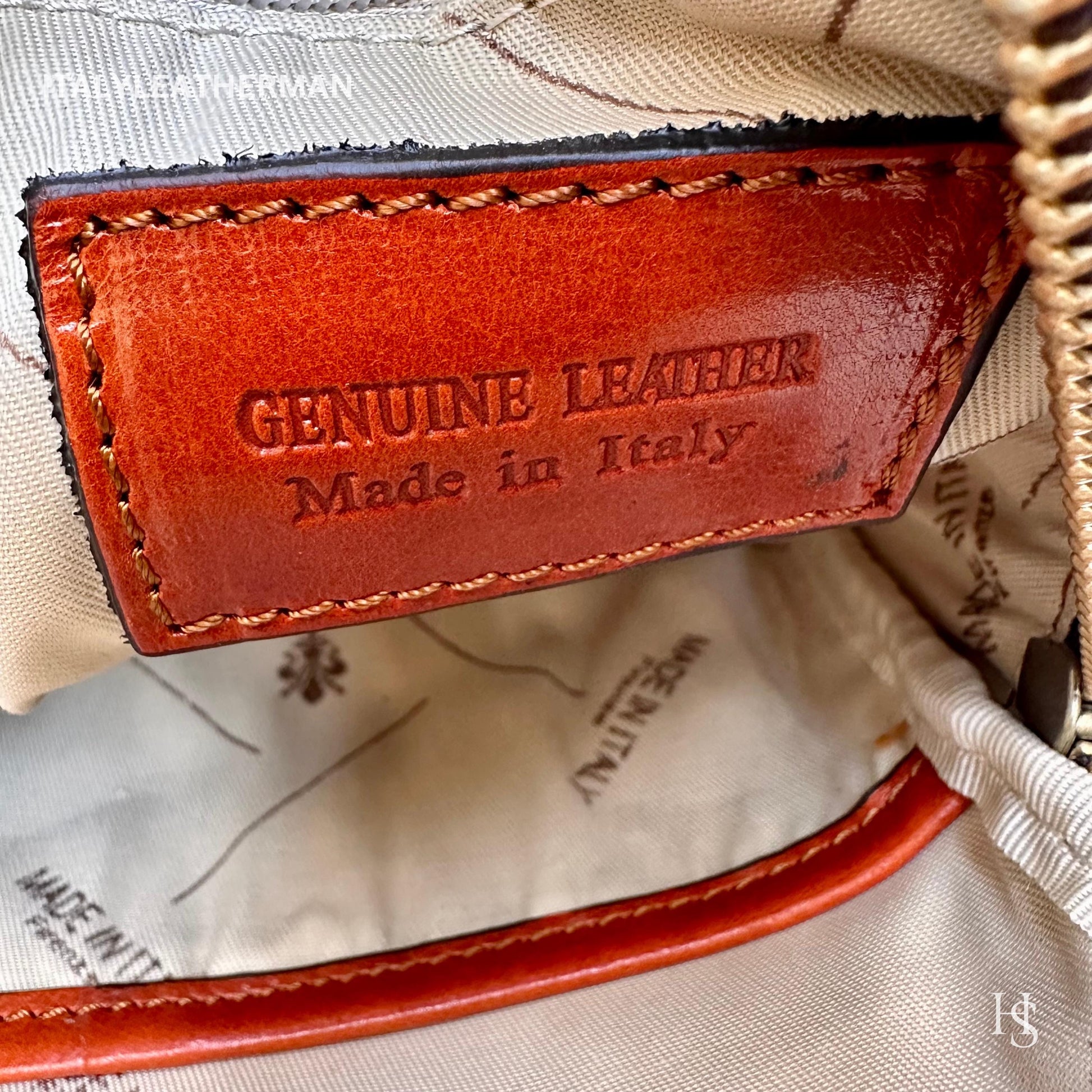 Italian Handmade Leather Sling Bag for Unisex Made In Italy from Florence | Waist Bag,gifts for him