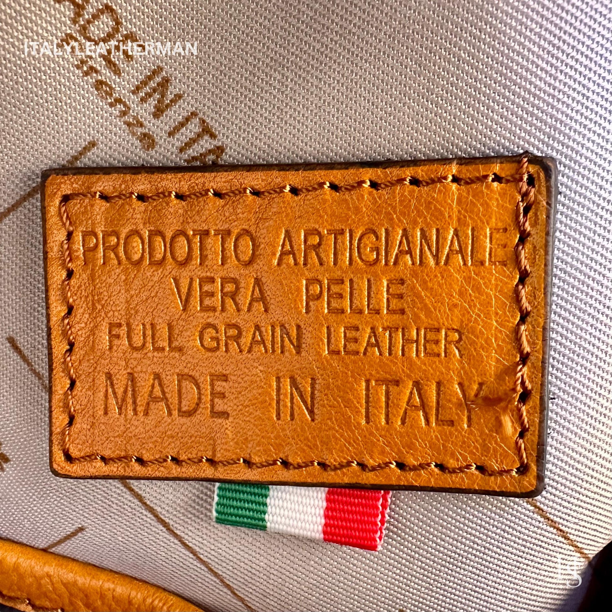 Italian Handmade Leather Sling Bags for Unisex, Crafted in Florence - Versatile Waist Bag and Leather Fanny Pack