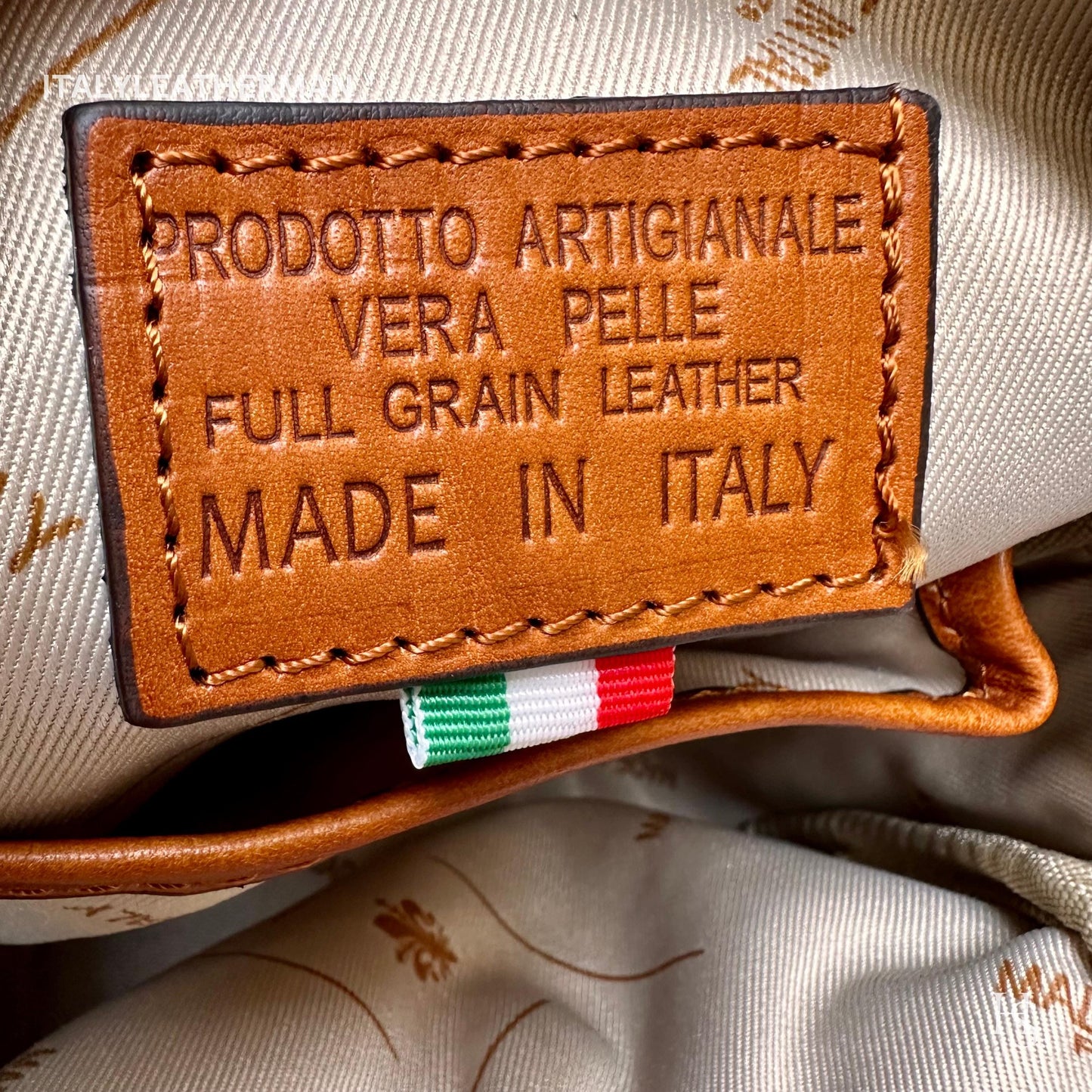 Italian Handmade Leather Sling Bags for Unisex – Cognac Color Waist Bag, Leather Fanny Pack, cognac bag