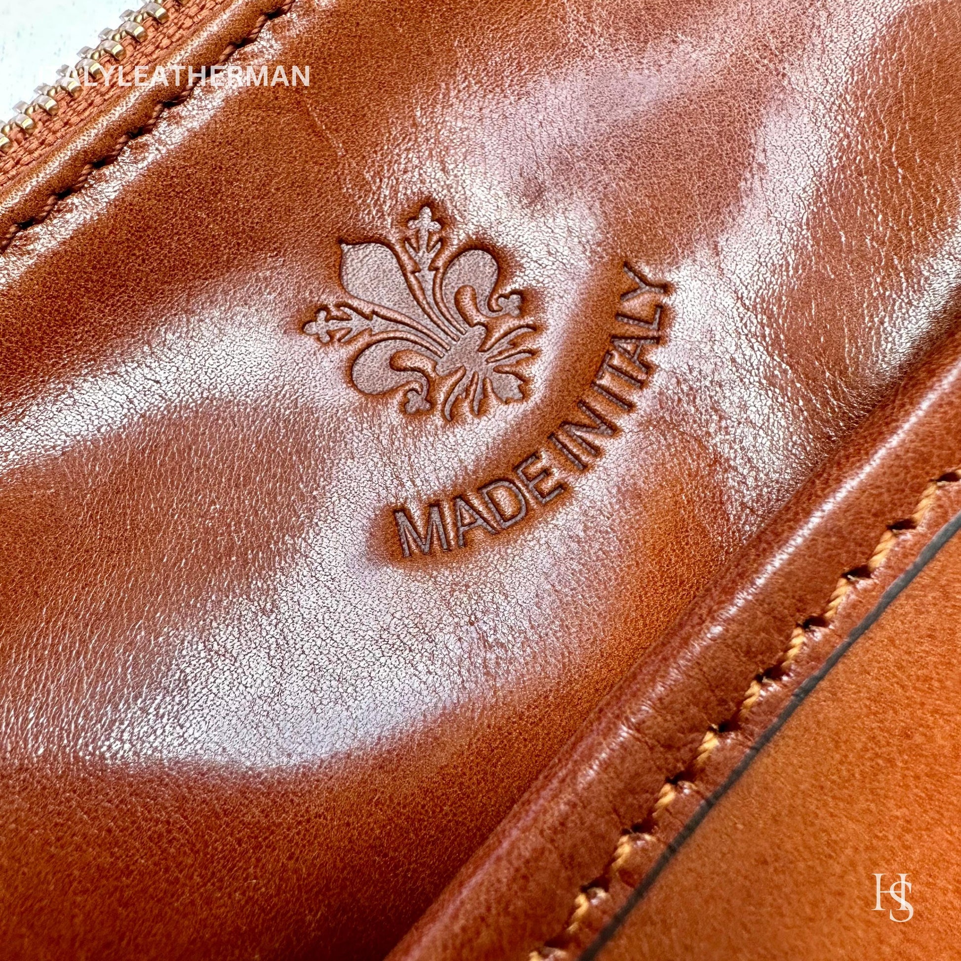 Italian Handmade Leather Crossbody Bags for Men Made In Italy from Florence || Handmade leather bag