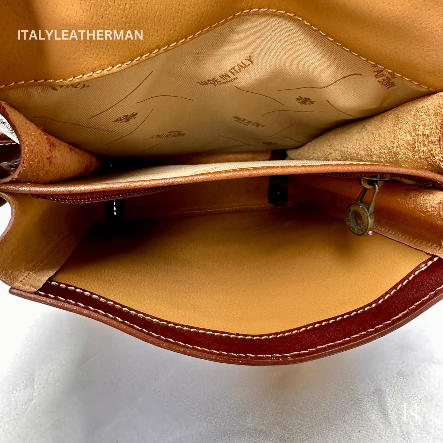 Italian Handmade Leather Crossbody Bags for Men Made In Italy from Florence || handmade leather bag, Italian flag