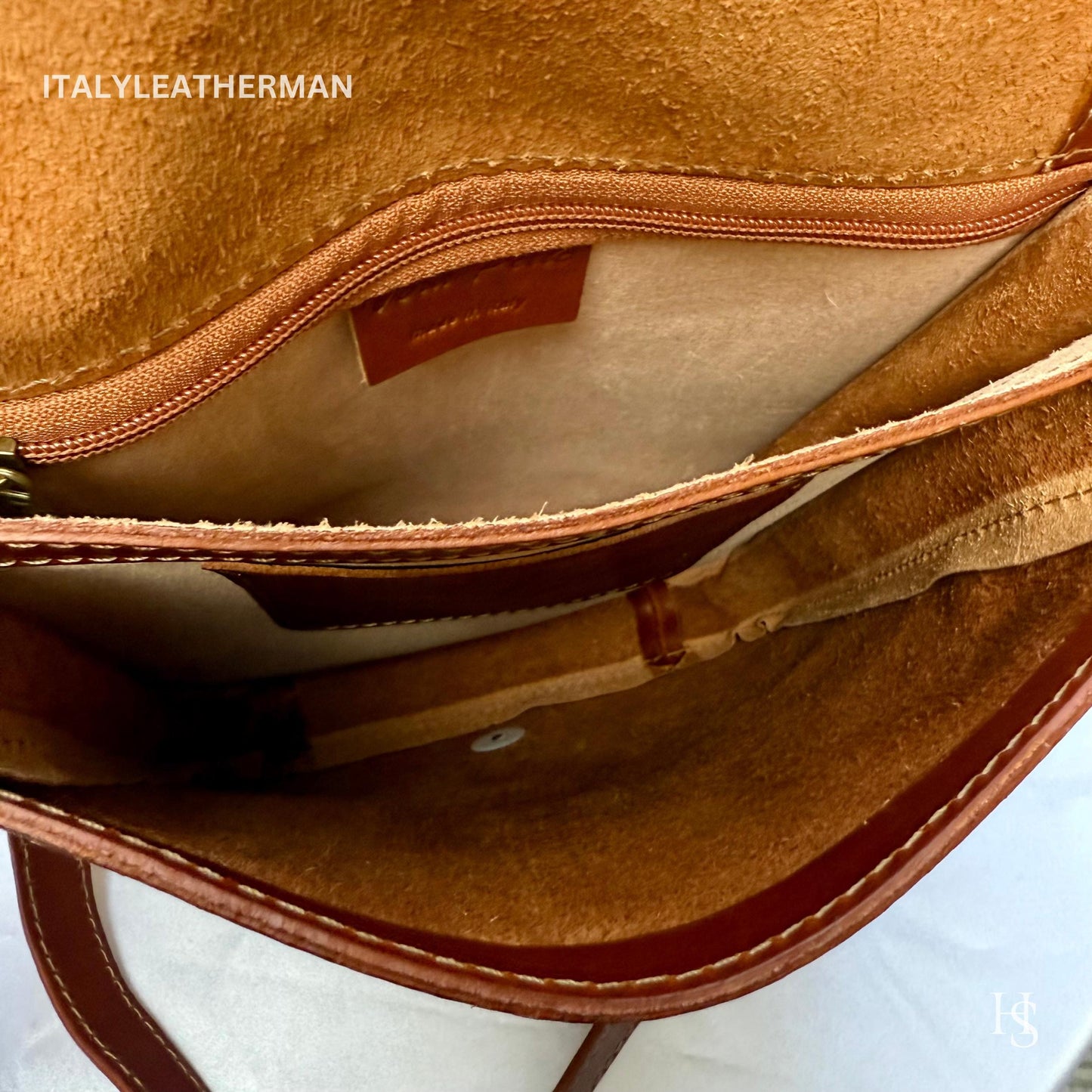 Italian Handmade Leather Crossbody Bags for Men Made In Italy from Florence || handmade leather bag, Gift for him