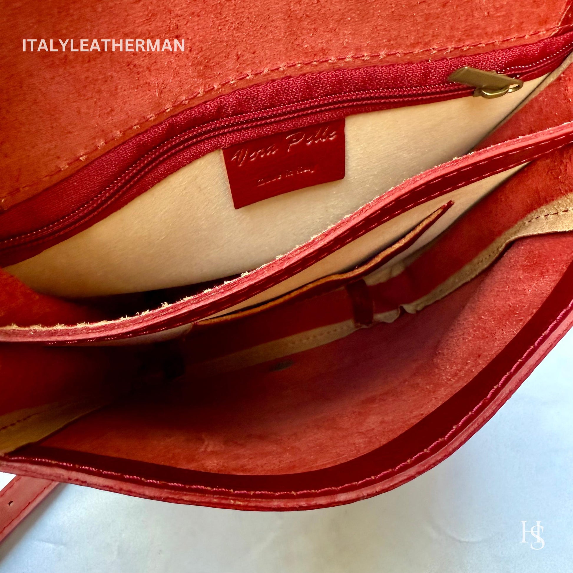 Italian Handmade Leather Crossbody Bags for Men Made In Italy from Florence || handmade leather bag, Gift for him