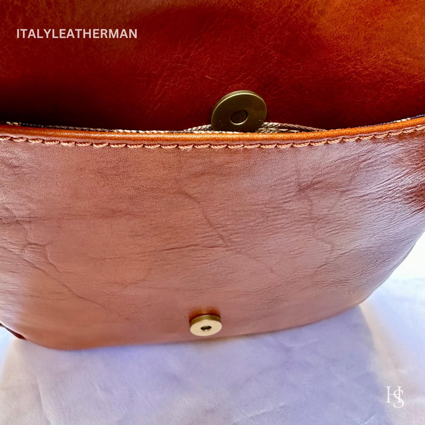 Italian Handmade Leather Crossbody Bags for Men Made In Italy from Florence || handmade leather bag, Gift for him