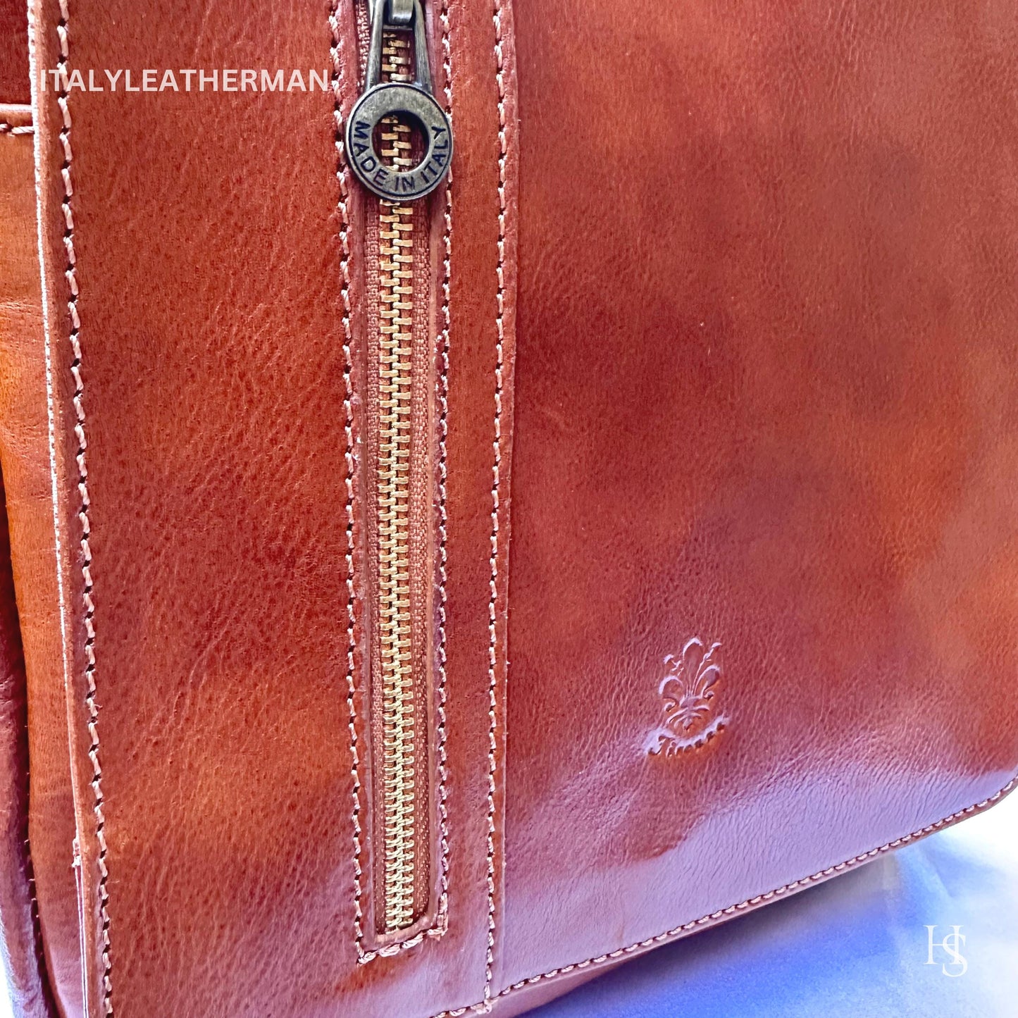 Italian Handmade Leather Crossbody Bags for Men Made In Italy from Florence || handmade leather bag, Gift for him