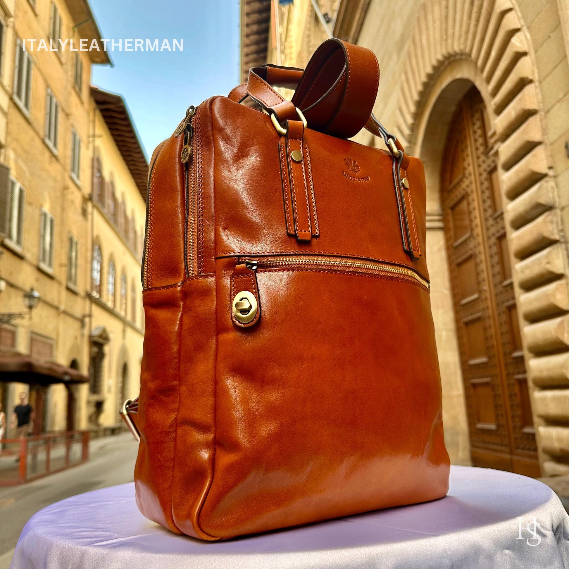 Italian Handmade Leather Backpacks for Men | Elevate Your Style with Exquisite Craftsmanship Made in Italy from Florence