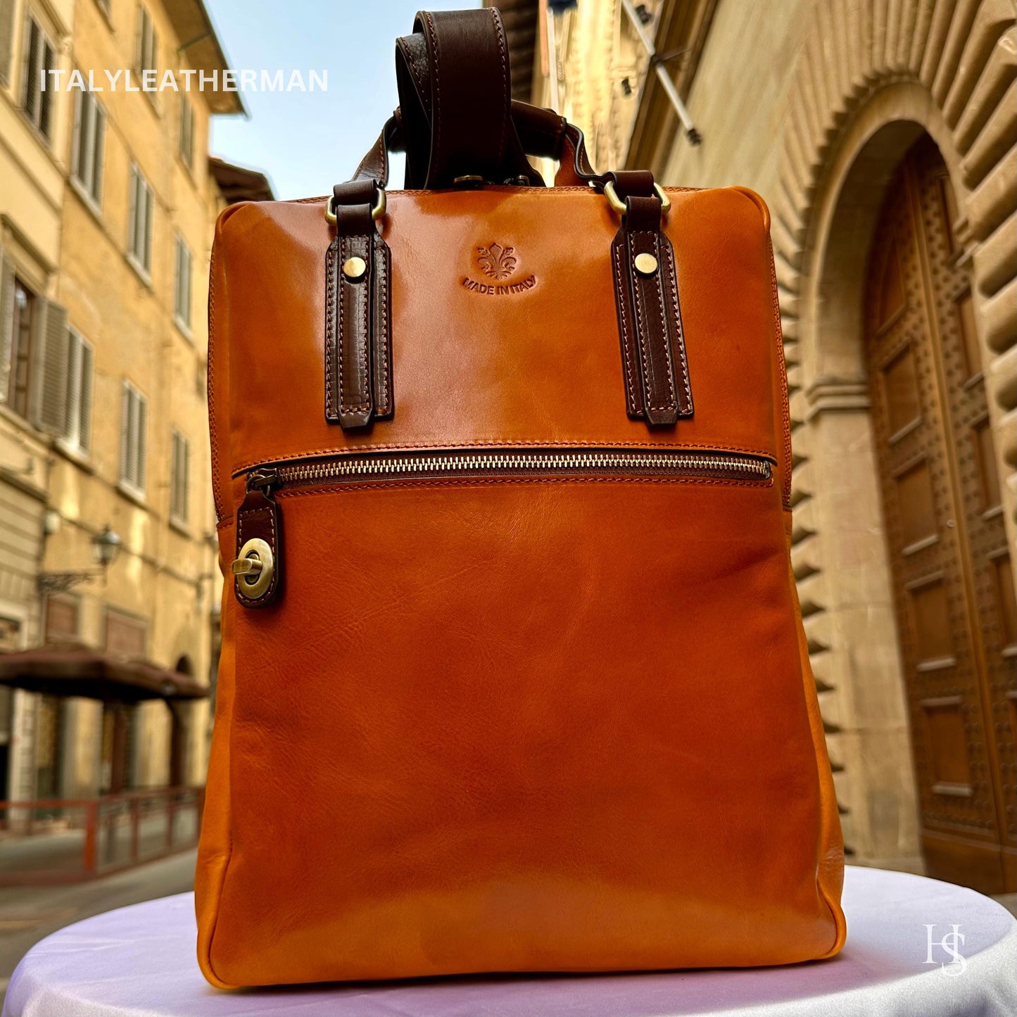 Italian Handmade Leather Backpacks for Men | Elevate Your Style with Exquisite Craftsmanship Made in Italy from Florence