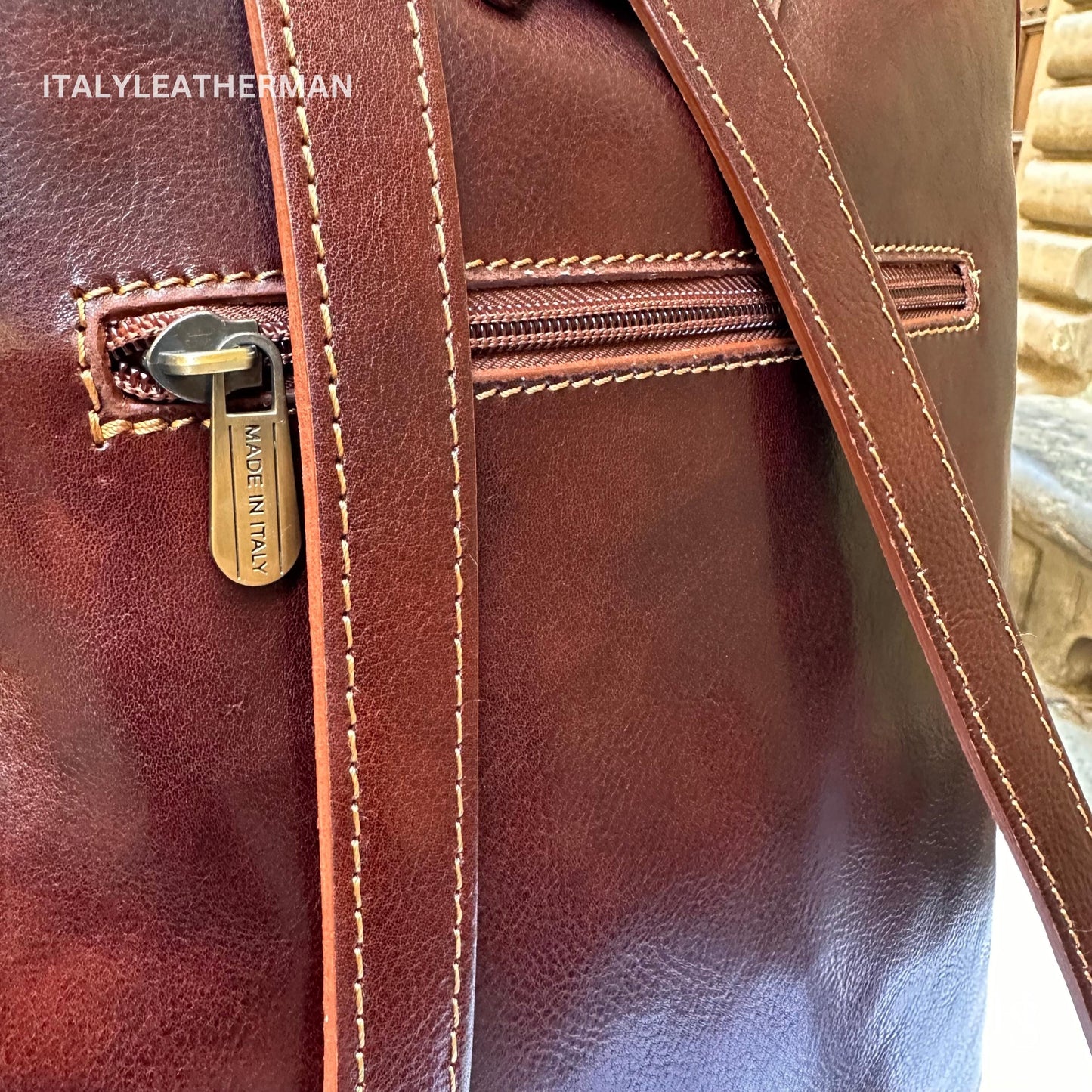 Italian Handmade Leather Backpacks for Unisex| Elevate Your Style with Exquisite Craftsmanship Made in Italy from Florence