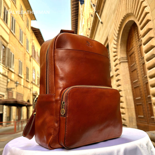 Italian Handmade Leather Backpacks for Men | Elevate Your Style with Exquisite Craftsmanship Made in Italy from Florence