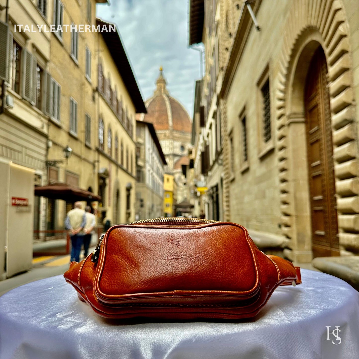 Italian Handmade Leather Belt Bags for Unisex Made In Italy from Florence | Waist Bag | Leather Fanny Pack | Belly Bag