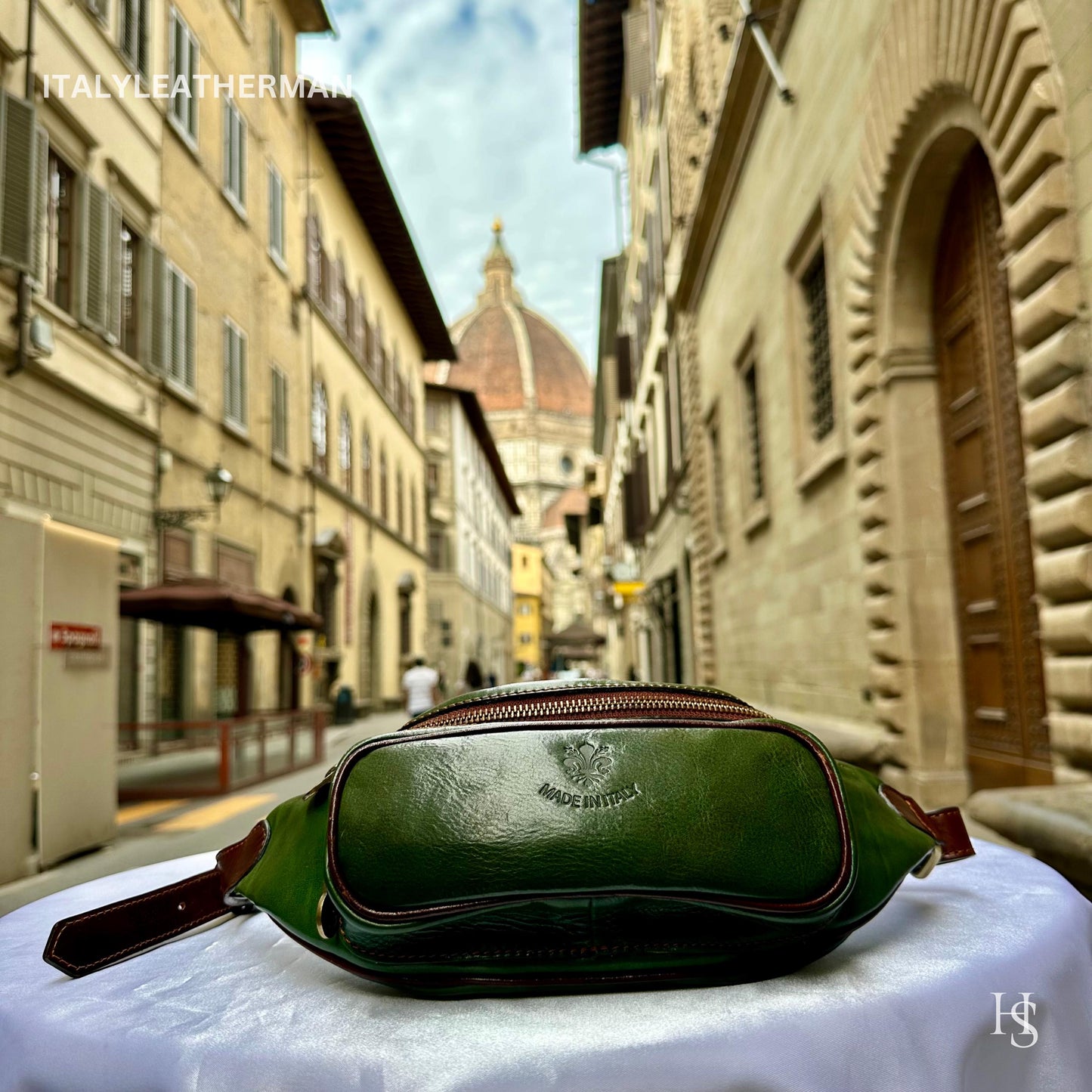 Italian Handmade Leather Belt Bags for Unisex Made In Italy from Florence | Waist Bag | Leather Fanny Pack | Belly Bag