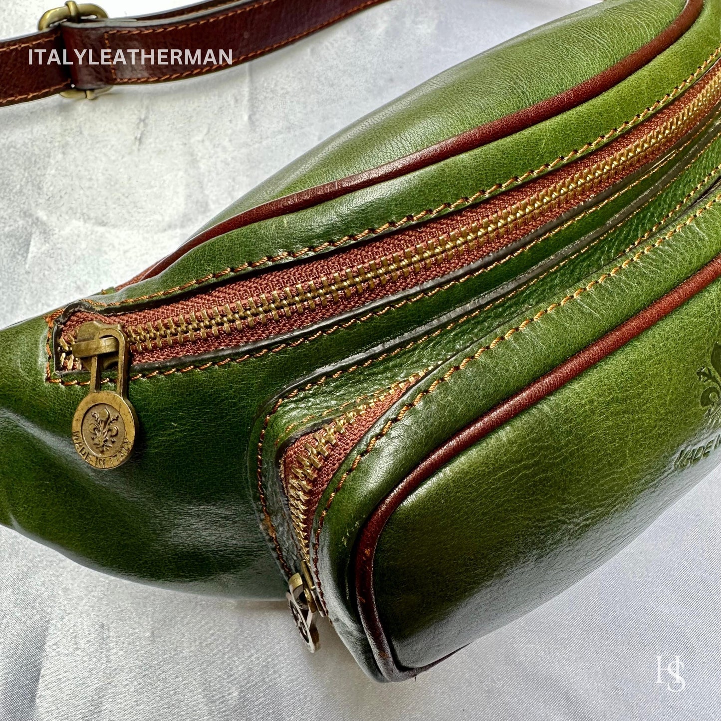 Italian Handmade Leather Belt Bags for Unisex Made In Italy from Florence | Waist Bag | Leather Fanny Pack | Belly Bag