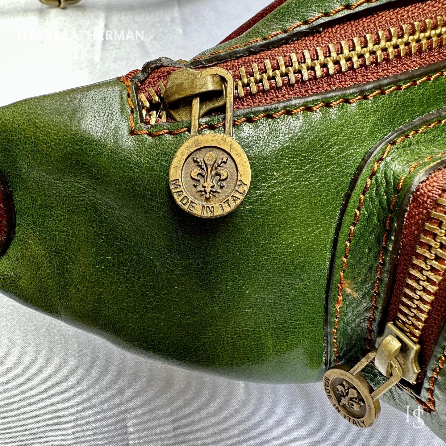 Italian Handmade Leather Belt Bags for Unisex Made In Italy from Florence | Waist Bag | Leather Fanny Pack | Belly Bag