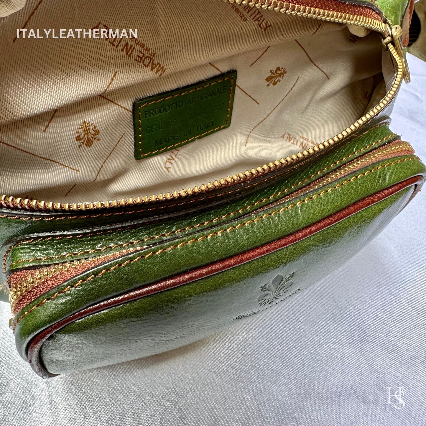 Italian Handmade Leather Belt Bags for Unisex Made In Italy from Florence | Waist Bag | Leather Fanny Pack | Belly Bag