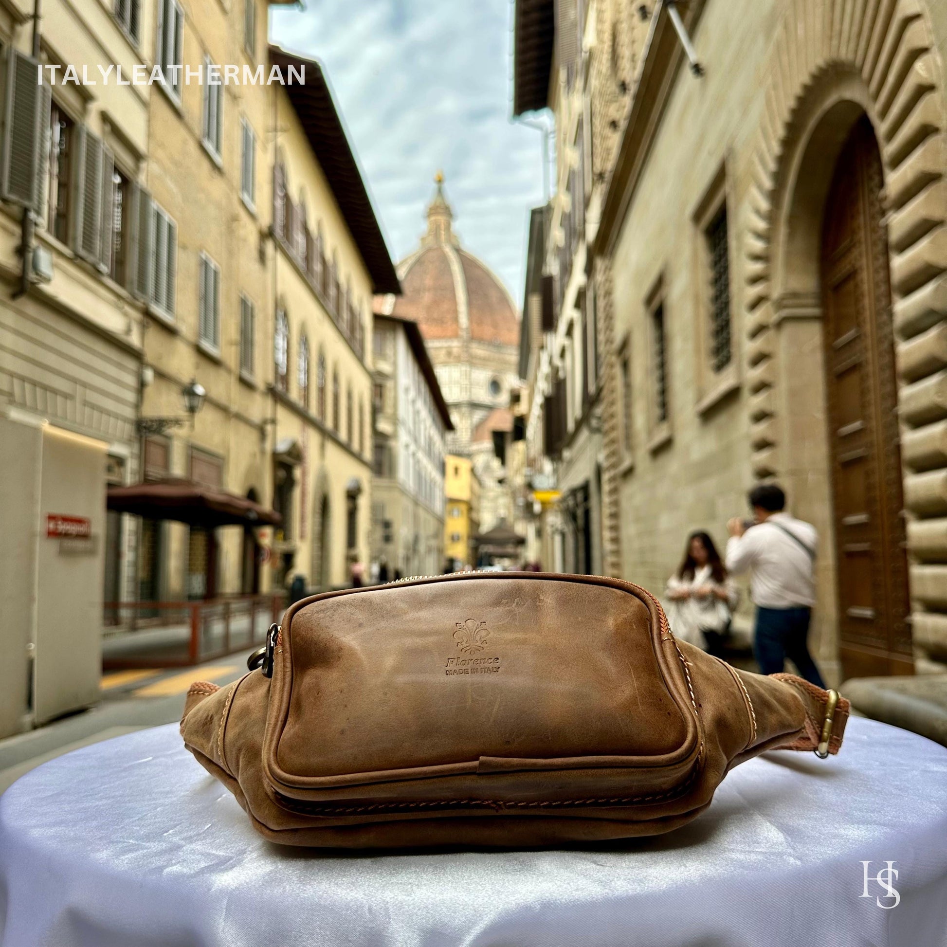 Italian Handmade Leather Belt Bags for Unisex Made In Italy from Florence | Waist Bag | Leather Fanny Pack | Belly Bag