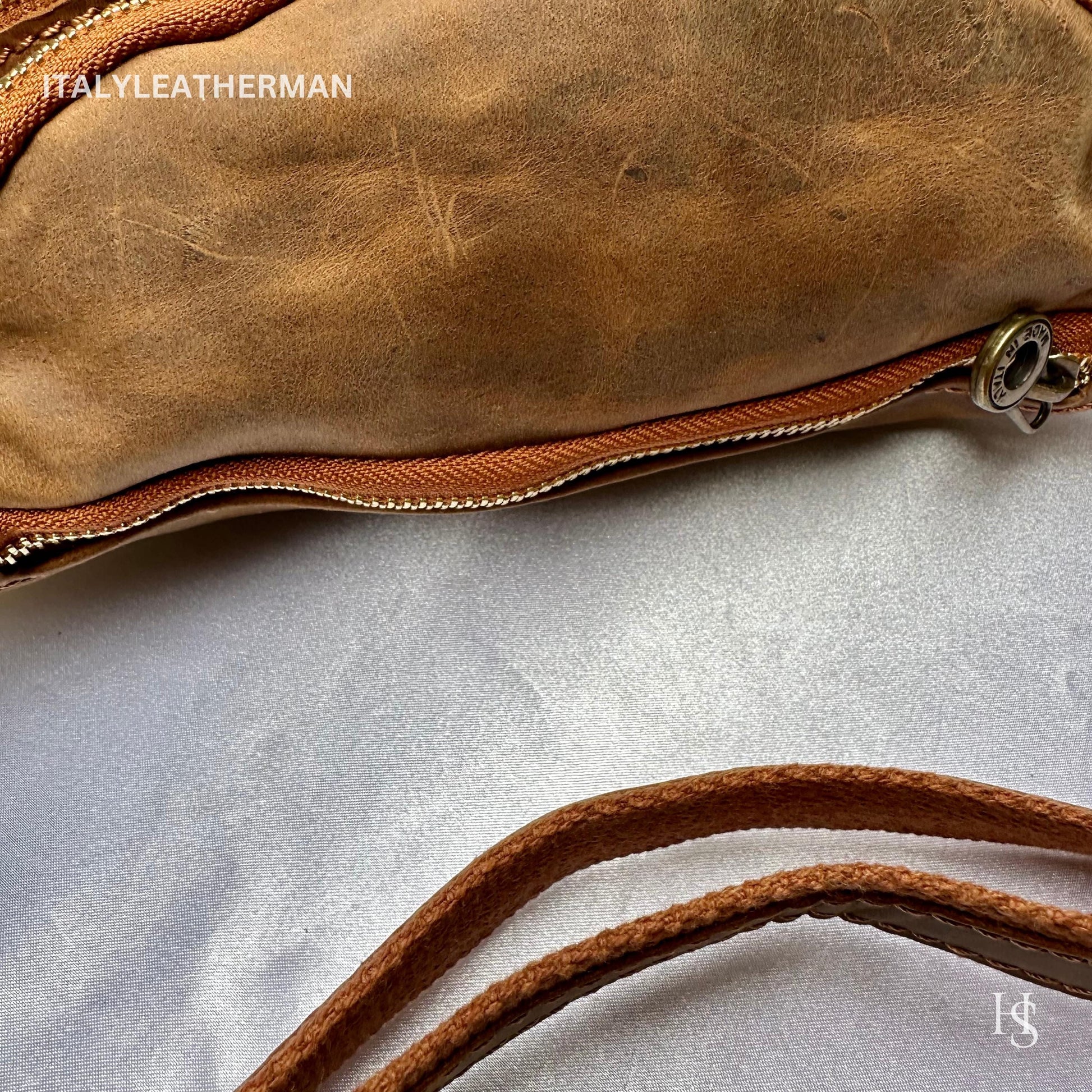 Italian Handmade Leather Belt Bags for Unisex Made In Italy from Florence | Waist Bag | Leather Fanny Pack | Belly Bag