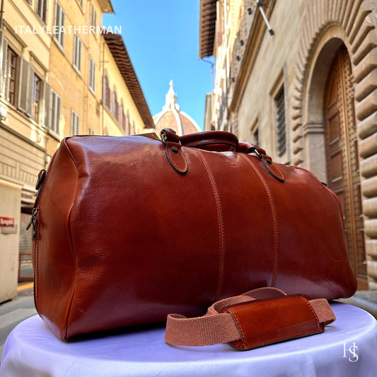 Italian Handmade Leather Travel Bags for Men | Elevate Your Style with Exquisite Craftsmanship made in Italy from Florence