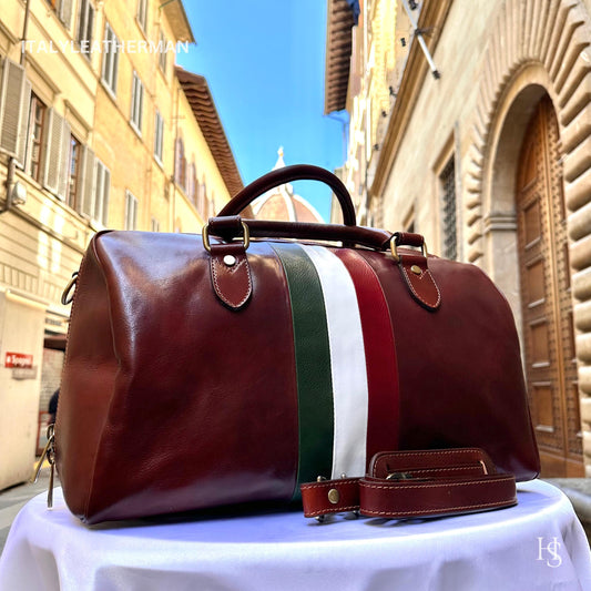 Italian Handmade Leather Travel Bags for Men | Elevate Your Style with Exquisite Craftsmanship made in Italy from Florence