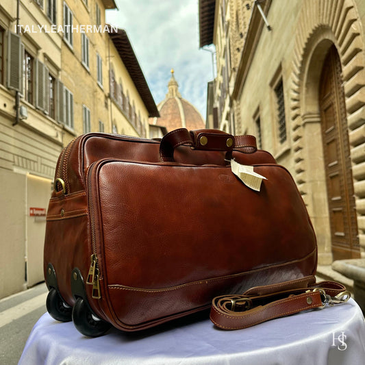 Italian Handmade Leather Travel Bags for Men | Elevate Your Style with Exquisite Craftsmanship made in Italy from Florence