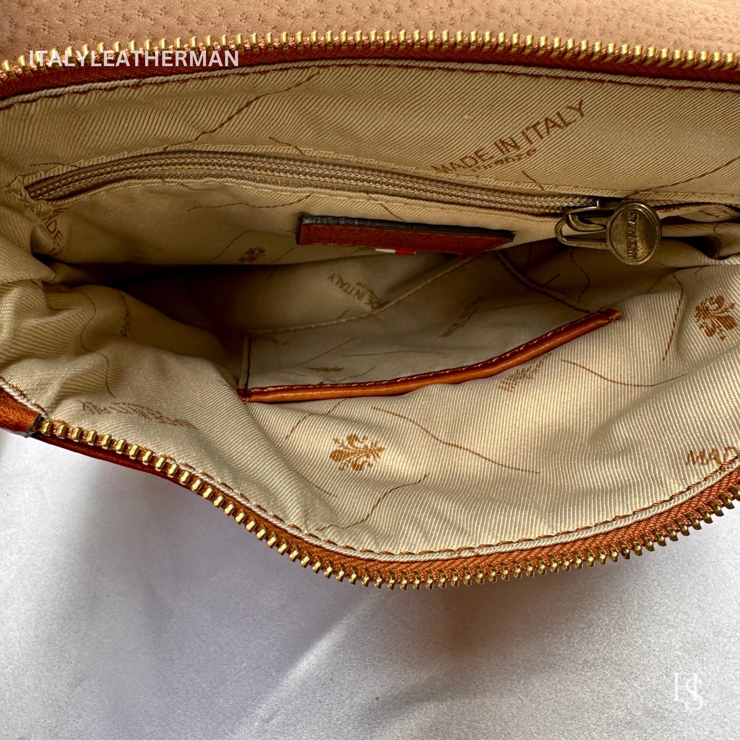 Italian Handmade Leather Crossbody Bags for Men Made In Italy from Florence || Handmade leather bag