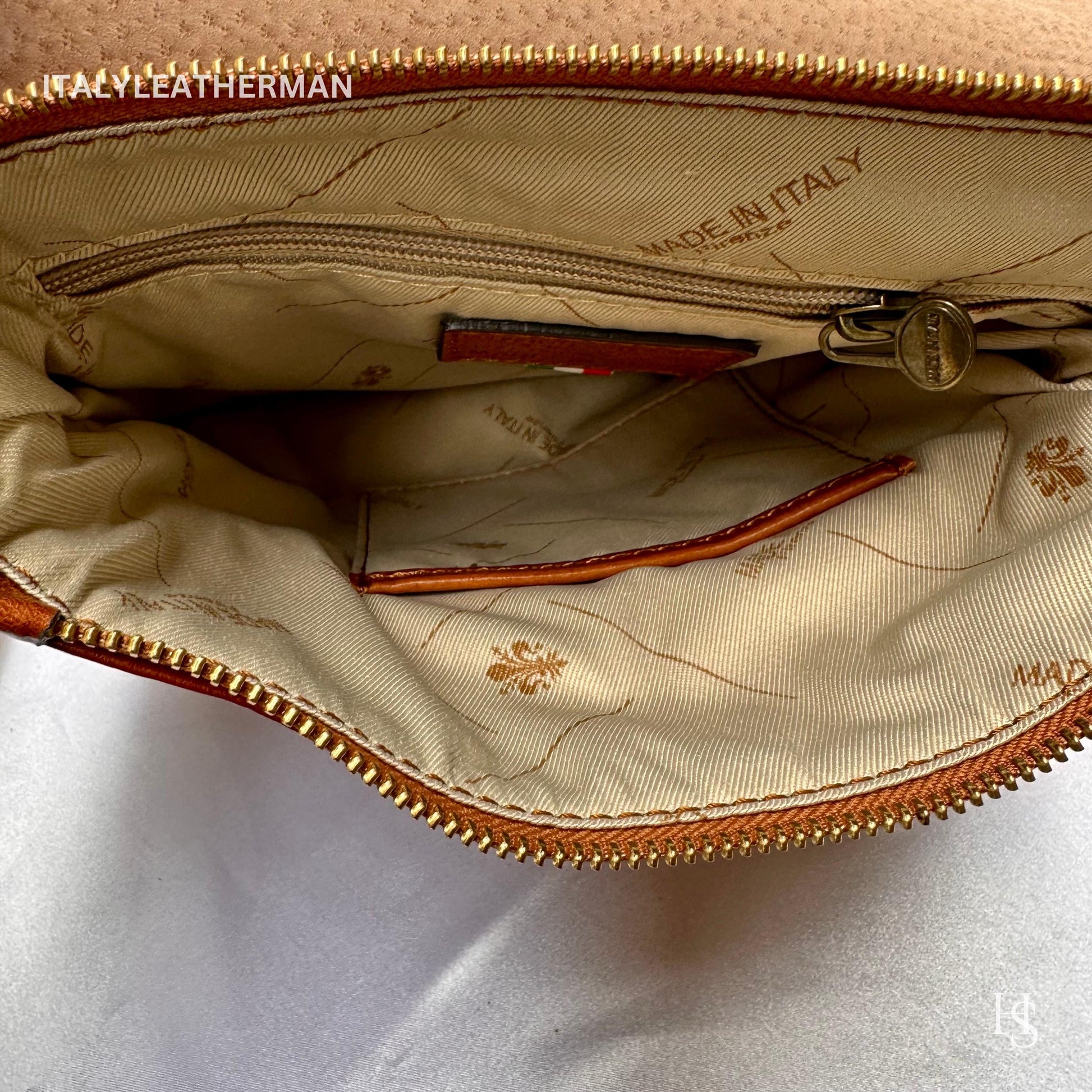 Italian Handmade Leather Crossbody Bags for Men Made In Italy from Florence || Handmade leather bag