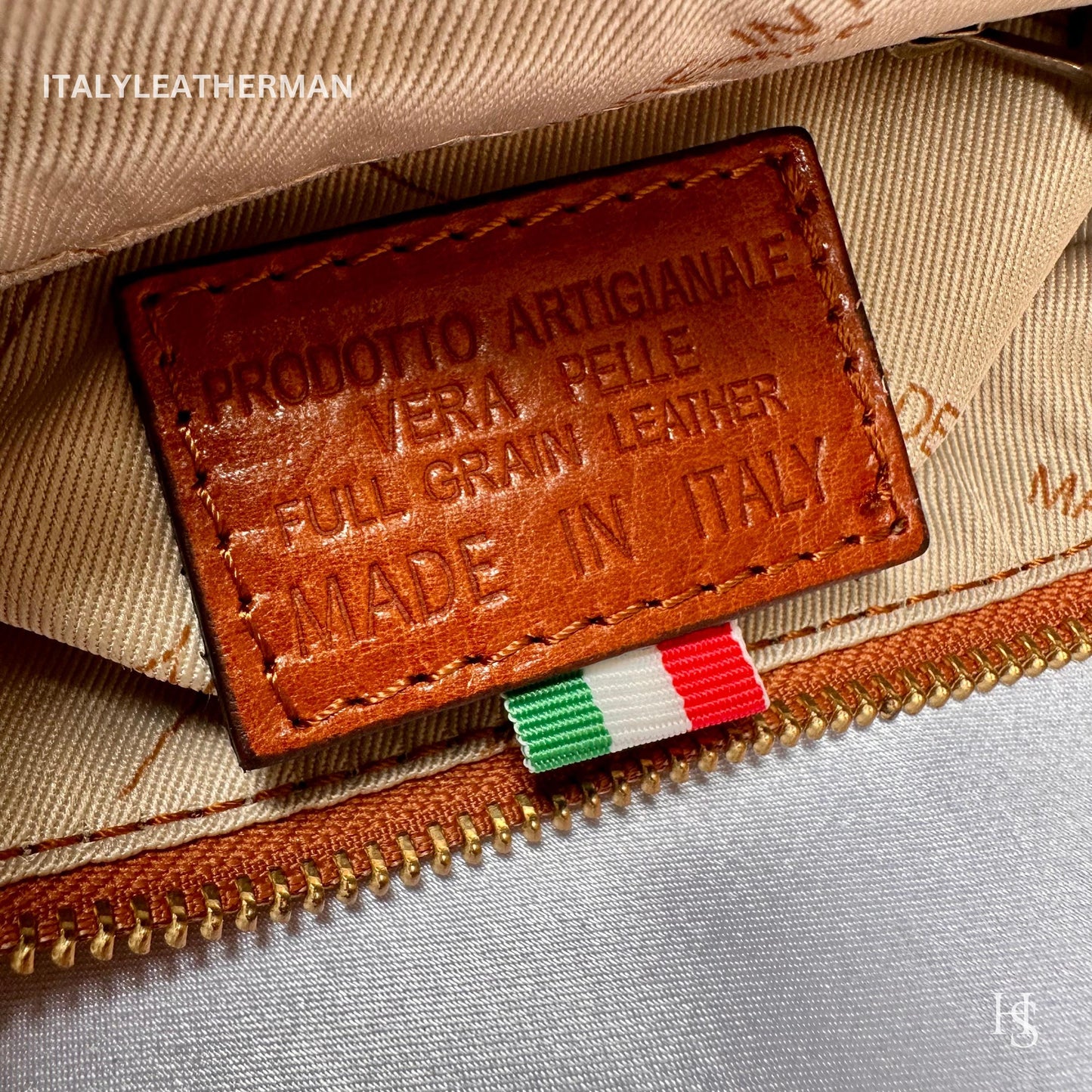 Italian Handmade Leather Crossbody Bags for Men Made In Italy from Florence || Handmade leather bag