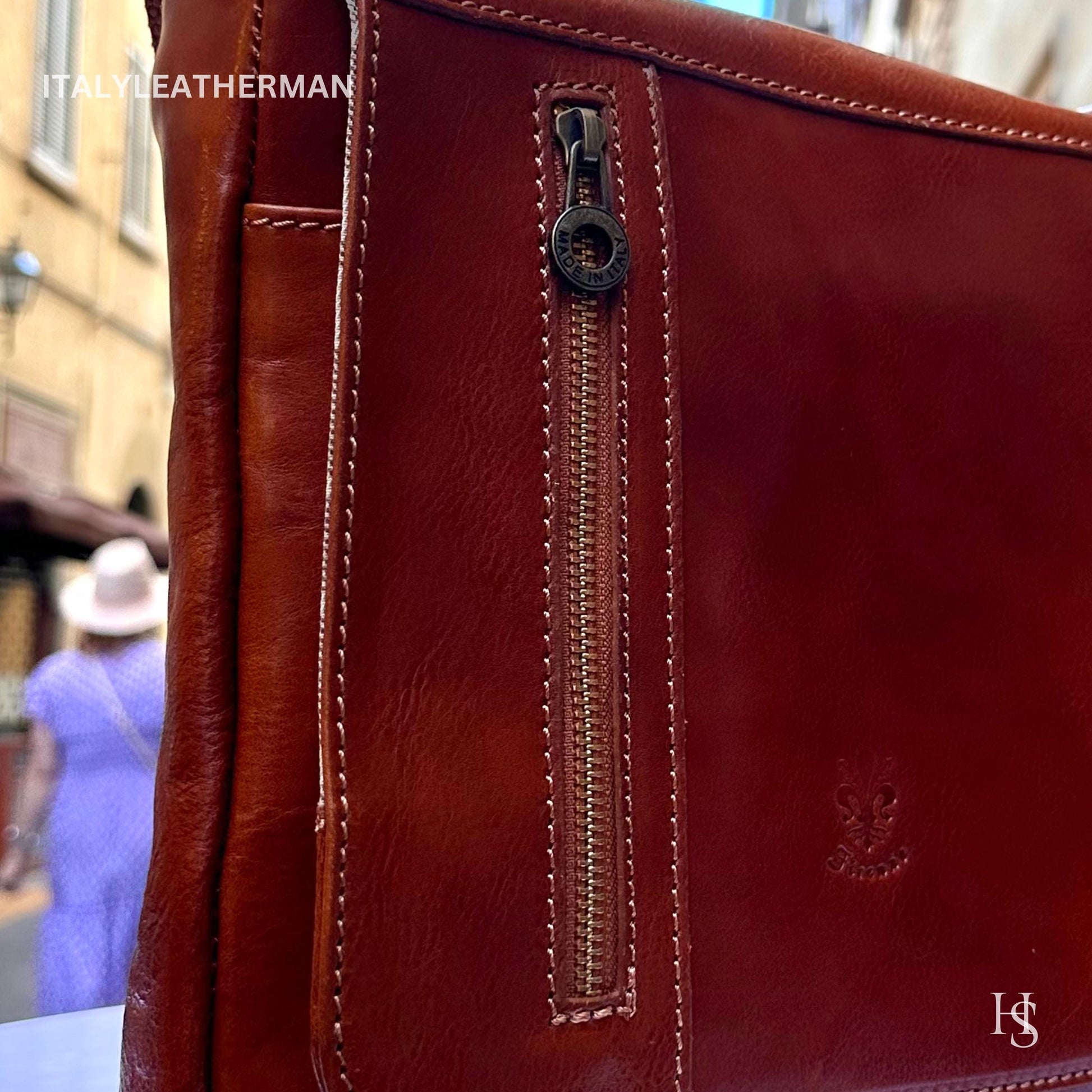 Italian Handmade Leather Crossbody Bags for Men Made In Italy from Florence || handmade leather bag, Gift for him