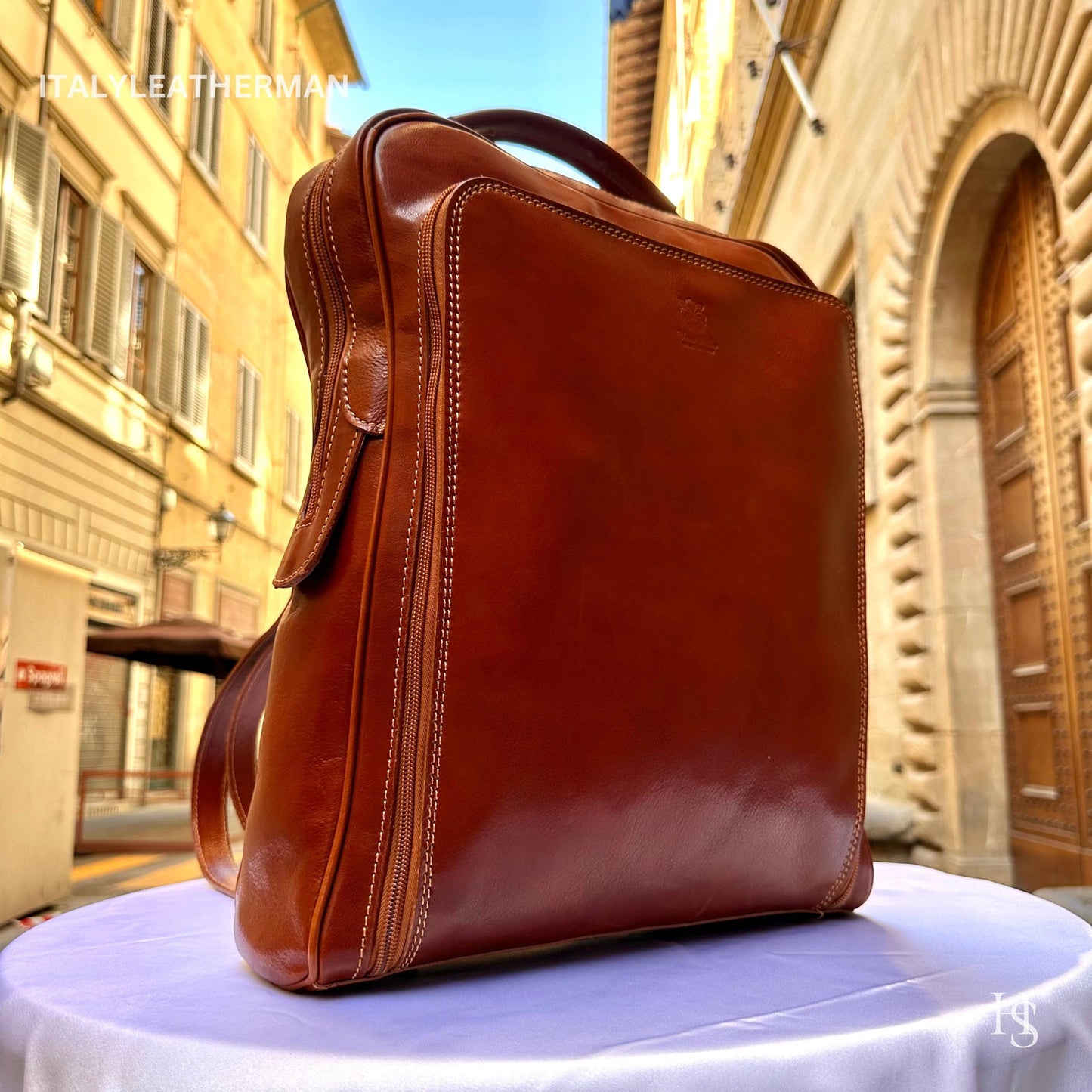 Italian Handmade Leather Backpacks for Unisex| Elevate Your Style with Exquisite Craftsmanship Made in Italy from Florence