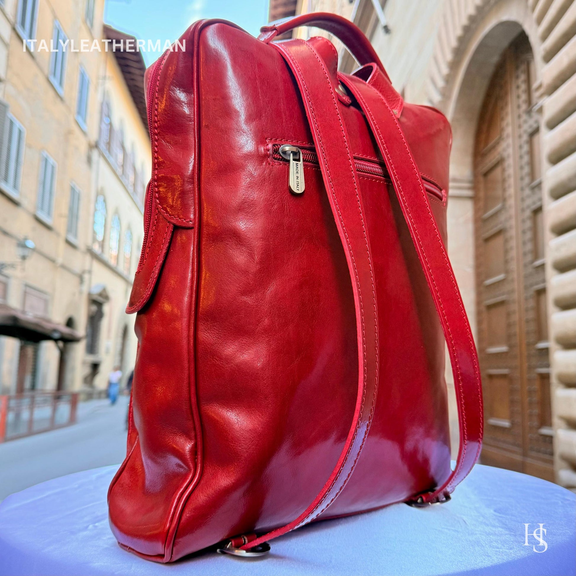 Italian Handmade Leather Backpacks for Unisex| Elevate Your Style with Exquisite Craftsmanship Made in Italy from Florence