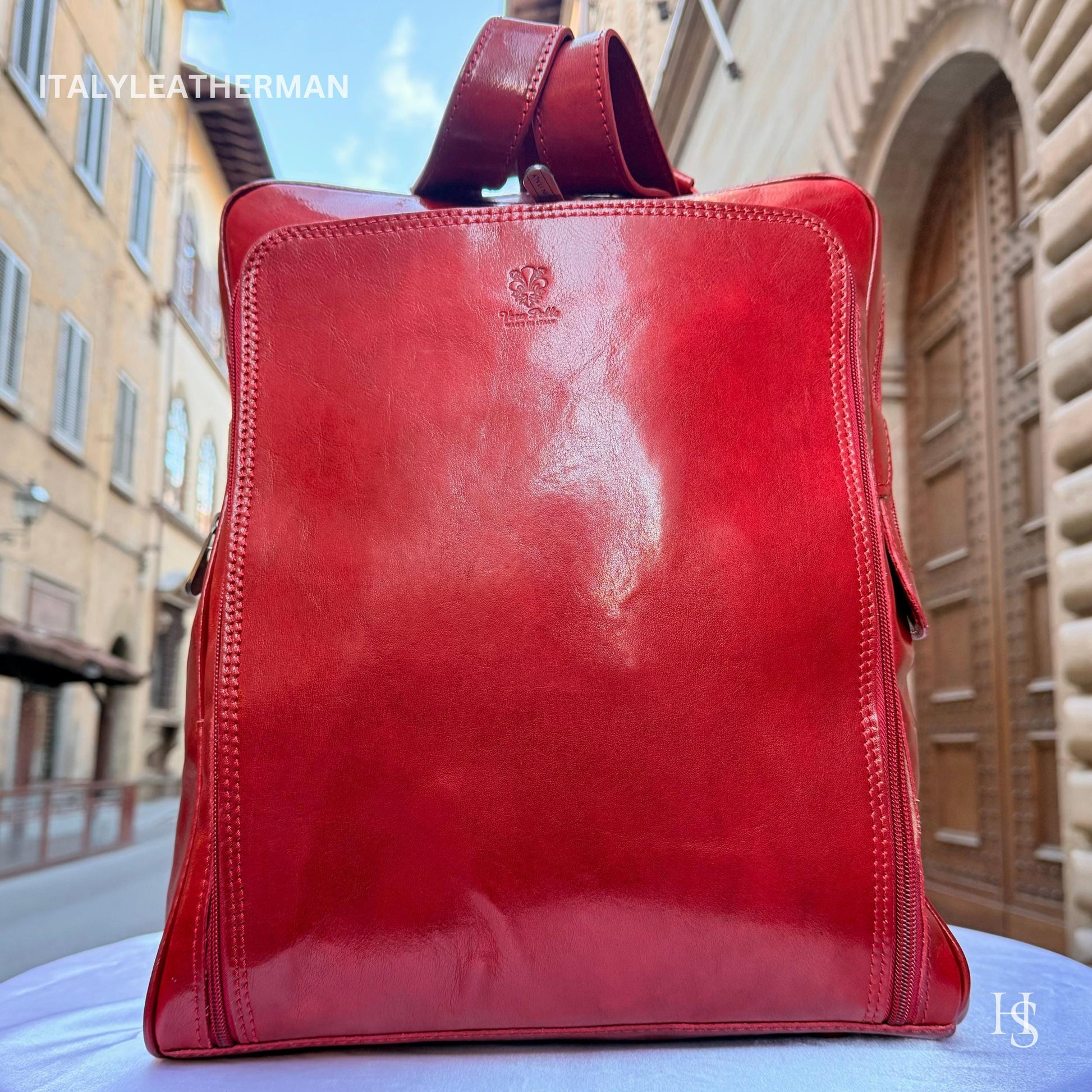 Italian Handmade Leather Backpacks for Unisex| Elevate Your Style with Exquisite Craftsmanship Made in Italy from Florence