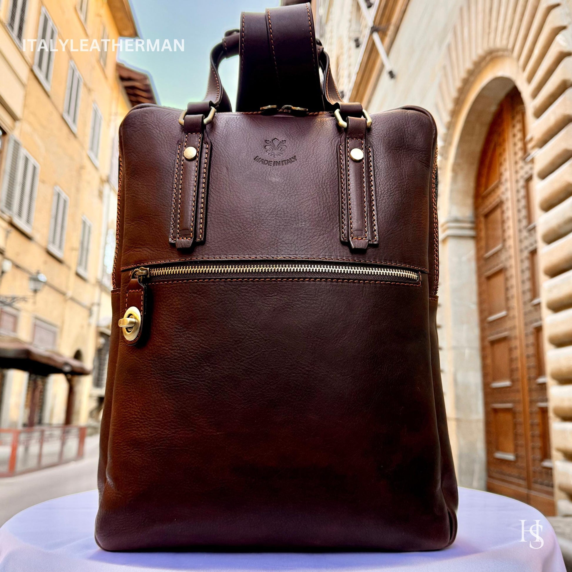 Italian Handmade Leather Backpacks for Men | Elevate Your Style with Exquisite Craftsmanship Made in Italy from Florence