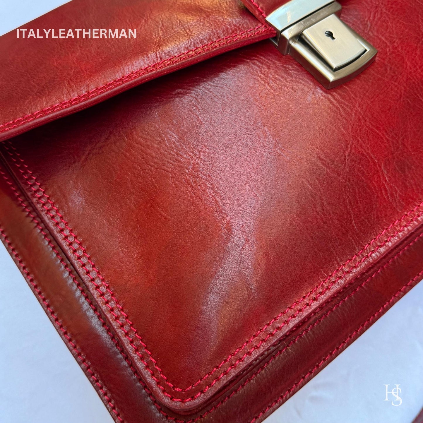 Italian Handmade Leather Briefcase Bags for Men , Inspired Men's Messenger Bag, perfect gift for him