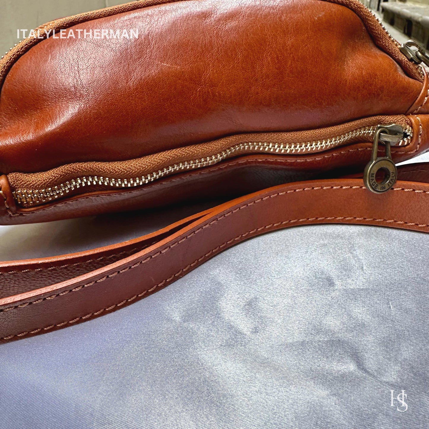 Italian Handmade Leather Belt Bags for Unisex Made In Italy from Florence | Waist Bag | Leather Fanny Pack | Belly Bag