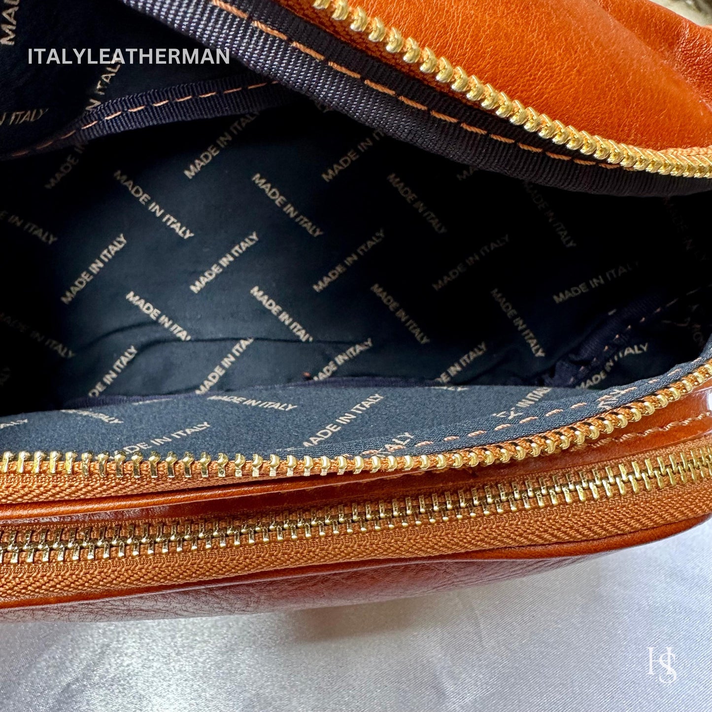 Italian Handmade Leather Belt Bags for Unisex Made In Italy from Florence | Waist Bag | Leather Fanny Pack | Belly Bag