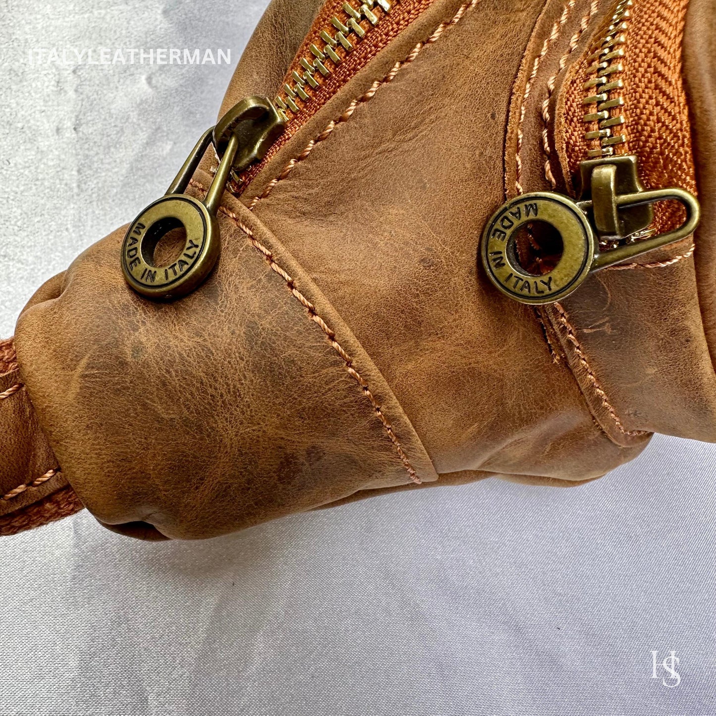 Italian Handmade Leather Belt Bags for Unisex Made In Italy from Florence | Waist Bag | Leather Fanny Pack | Belly Bag