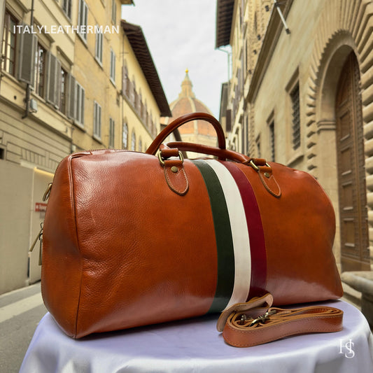 Italian Handmade Leather Travel Bags for Men | Elevate Your Style with Exquisite Craftsmanship made in Italy from Florence