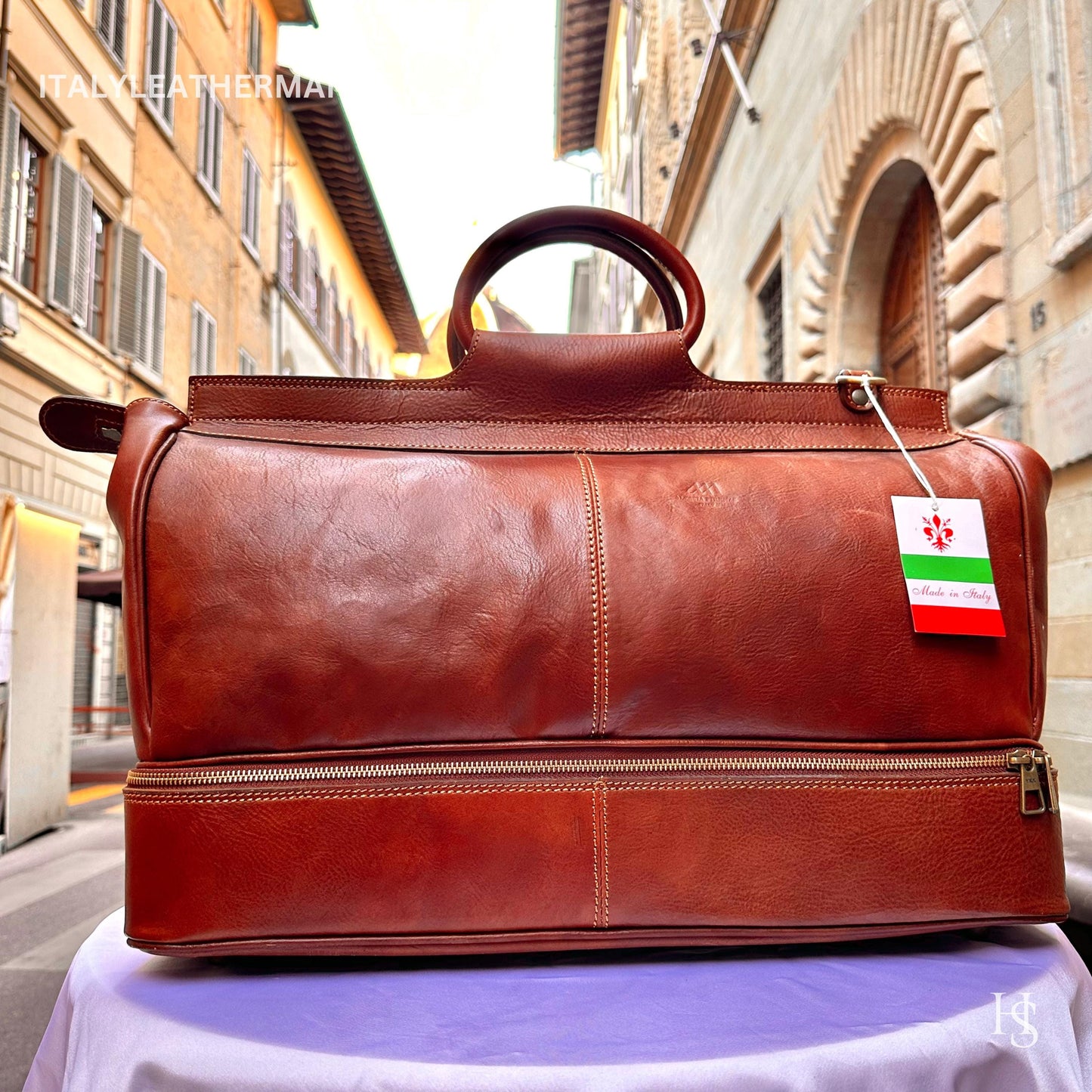 Italian Handmade Leather Travel Shoe Bags for Men | Elevate Your Style with Exquisite Craftsmanship made in Italy