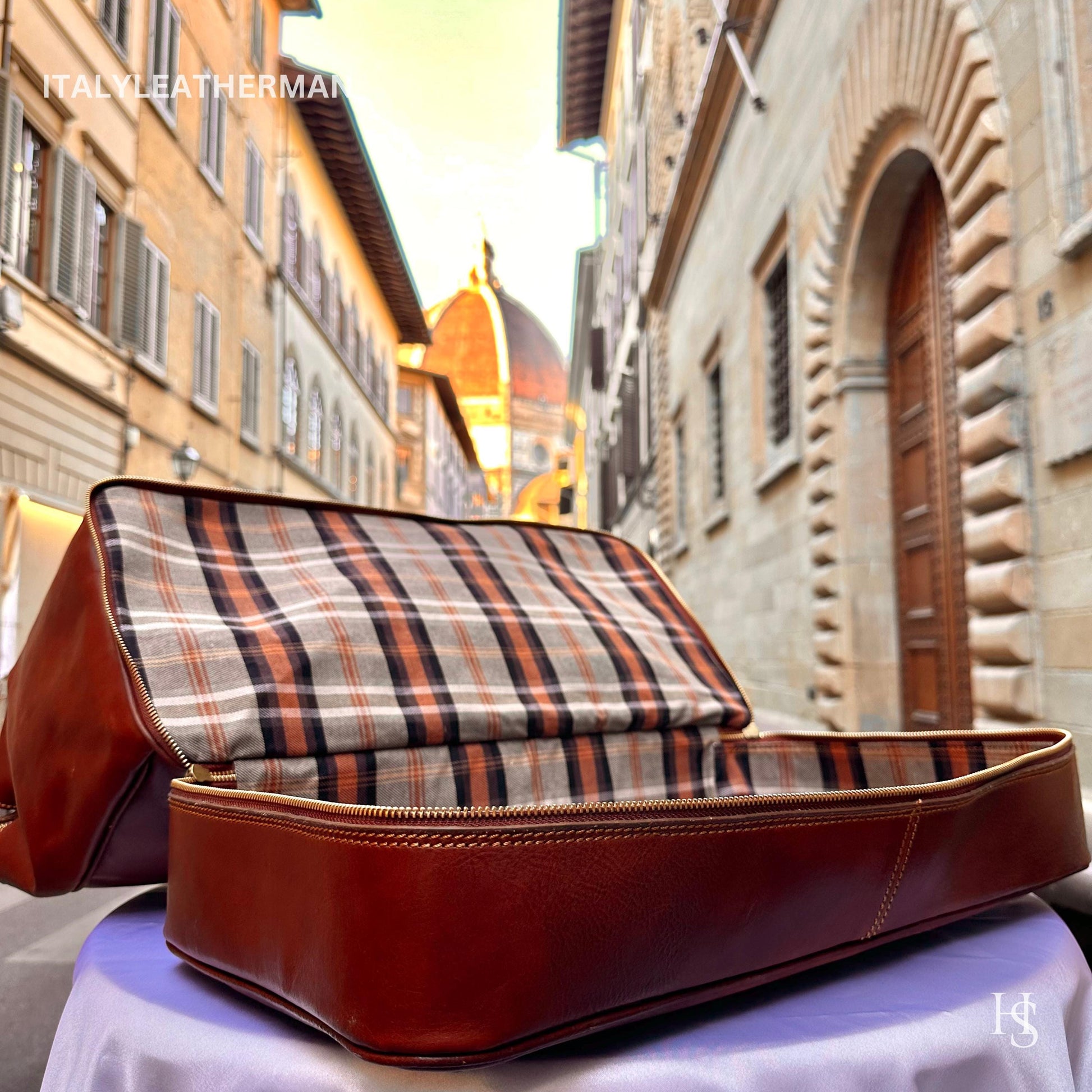 Italian Handmade Leather Travel Shoe Bags for Men | Elevate Your Style with Exquisite Craftsmanship made in Italy