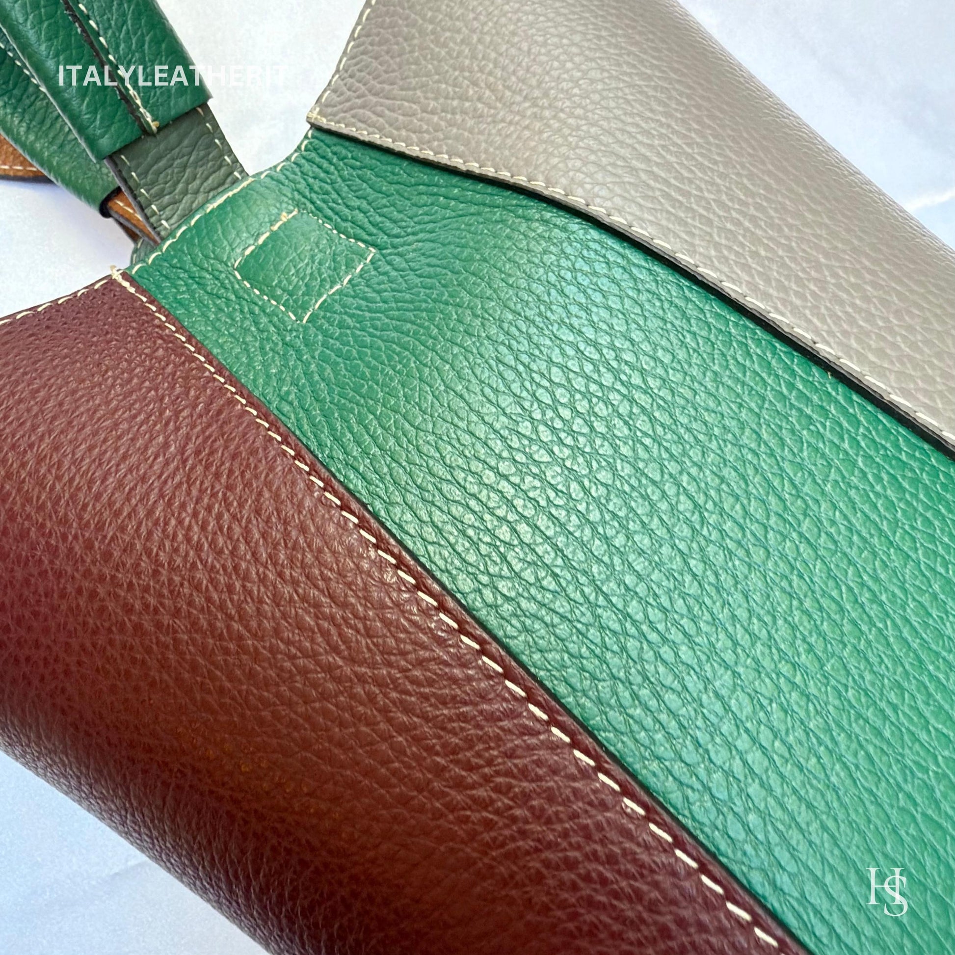 Italian Handmade Leather Bags For Women l l Elegant Leather Tote From Florence, Bucket bag, Made in Italy