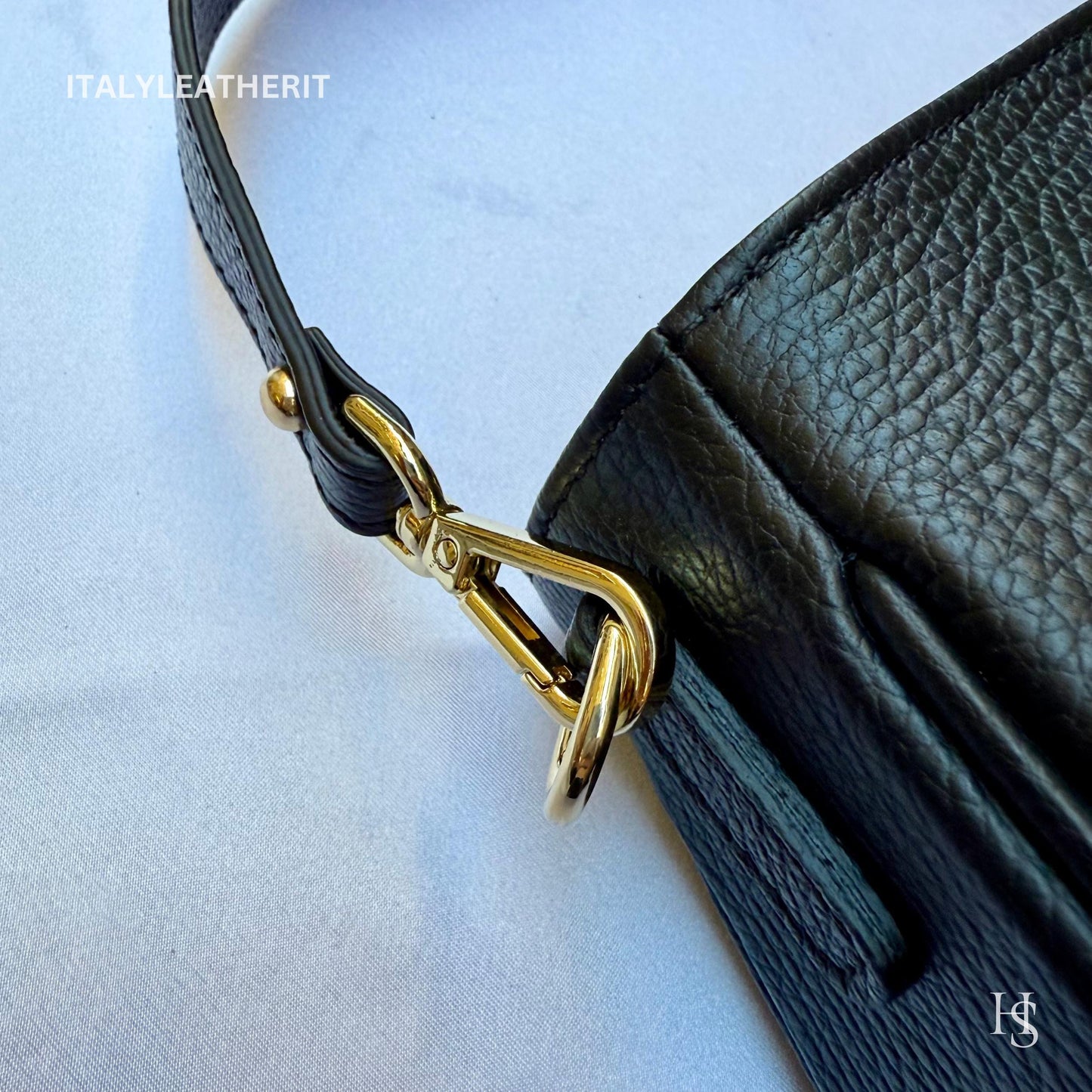 Italian Handmade Leather Bags For Women l l Elegant Leather Tote From Florence, Made in Italy, Black leather Tote