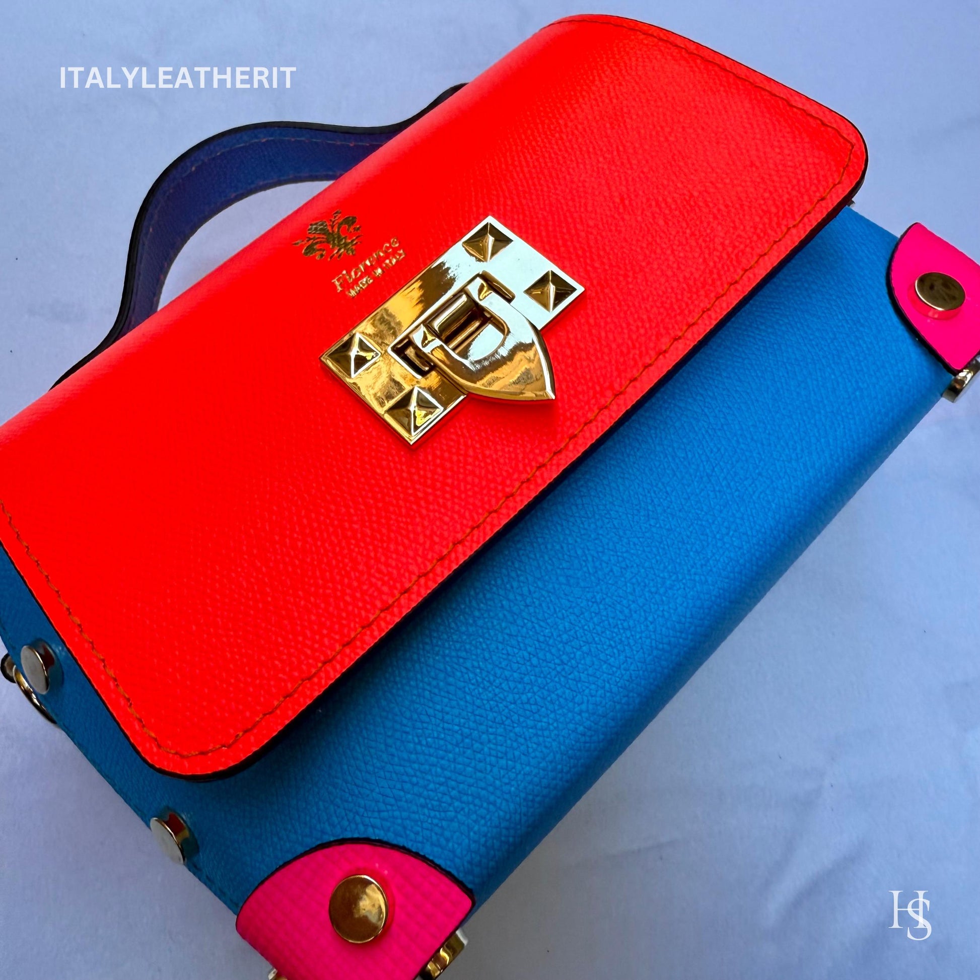 Italian Handmade Leather Bags For Women | Elegant Leather Tote From Florence | Small Handbags and Shoulder Bags in Colored