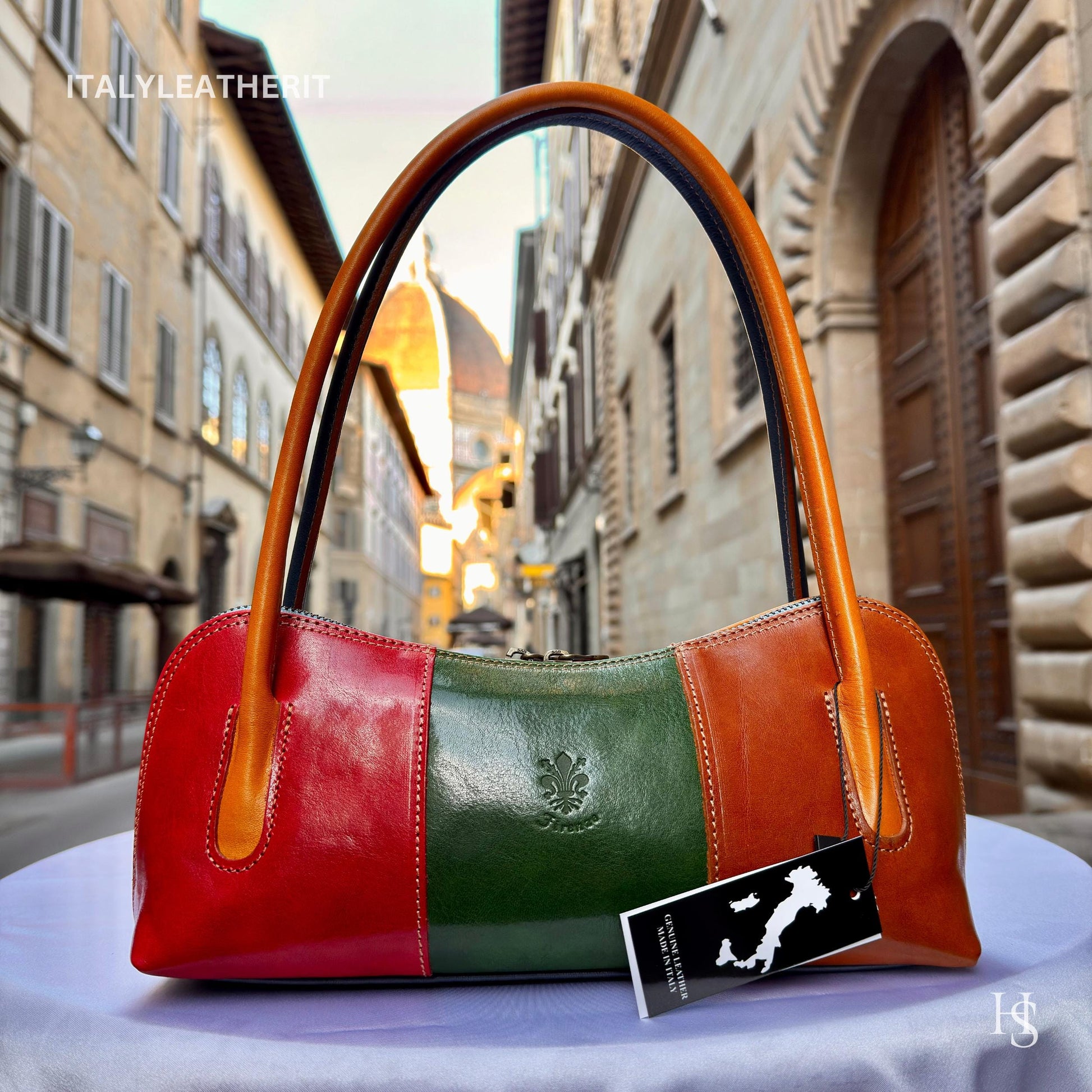 Italian Handmade Leather Bags For Woman l l Elegant Leather Tote From Florence, shoulder bag, perfect gift for her