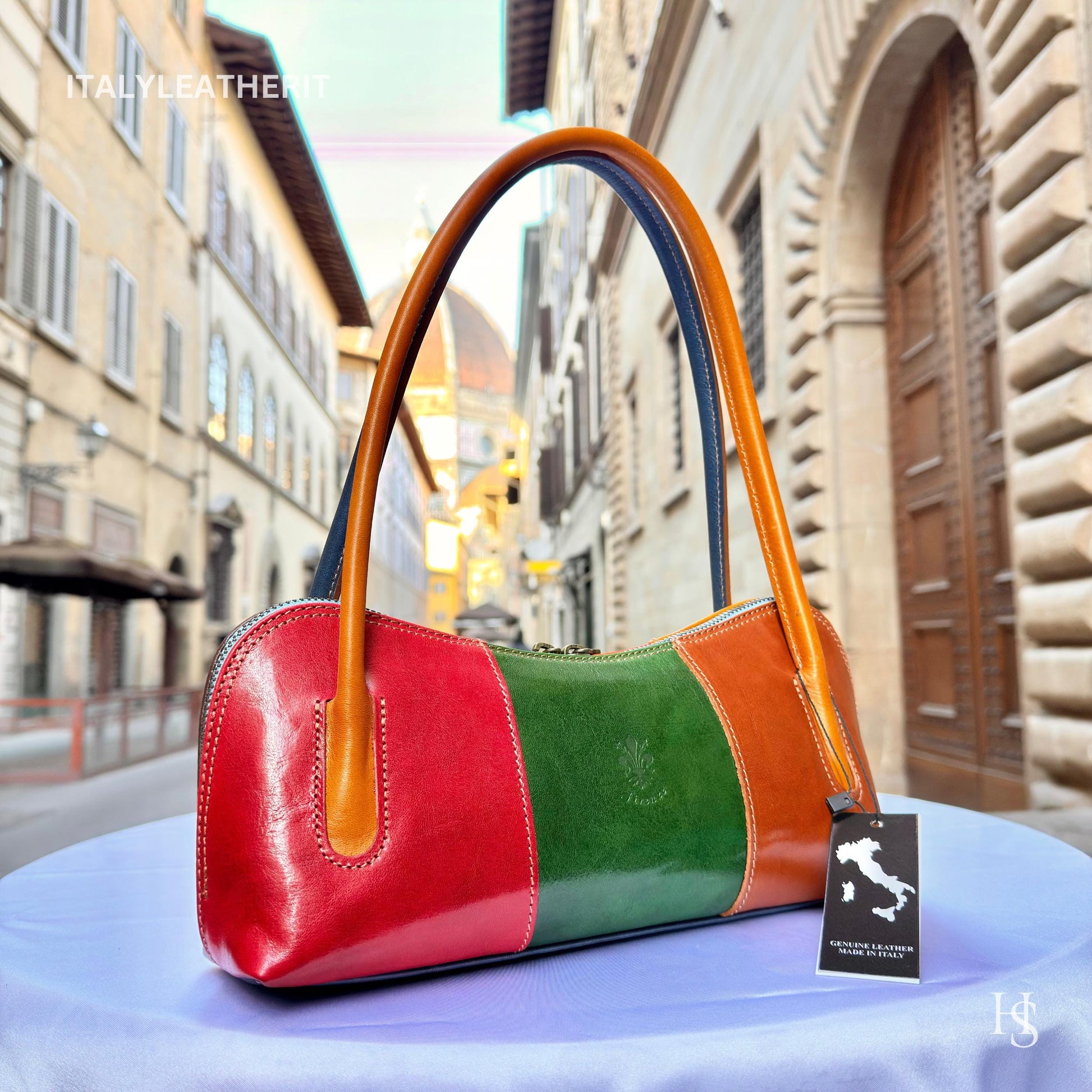 Italian Handmade Leather Bags For Woman l l Elegant Leather Tote From Florence, shoulder bag, perfect gift for her