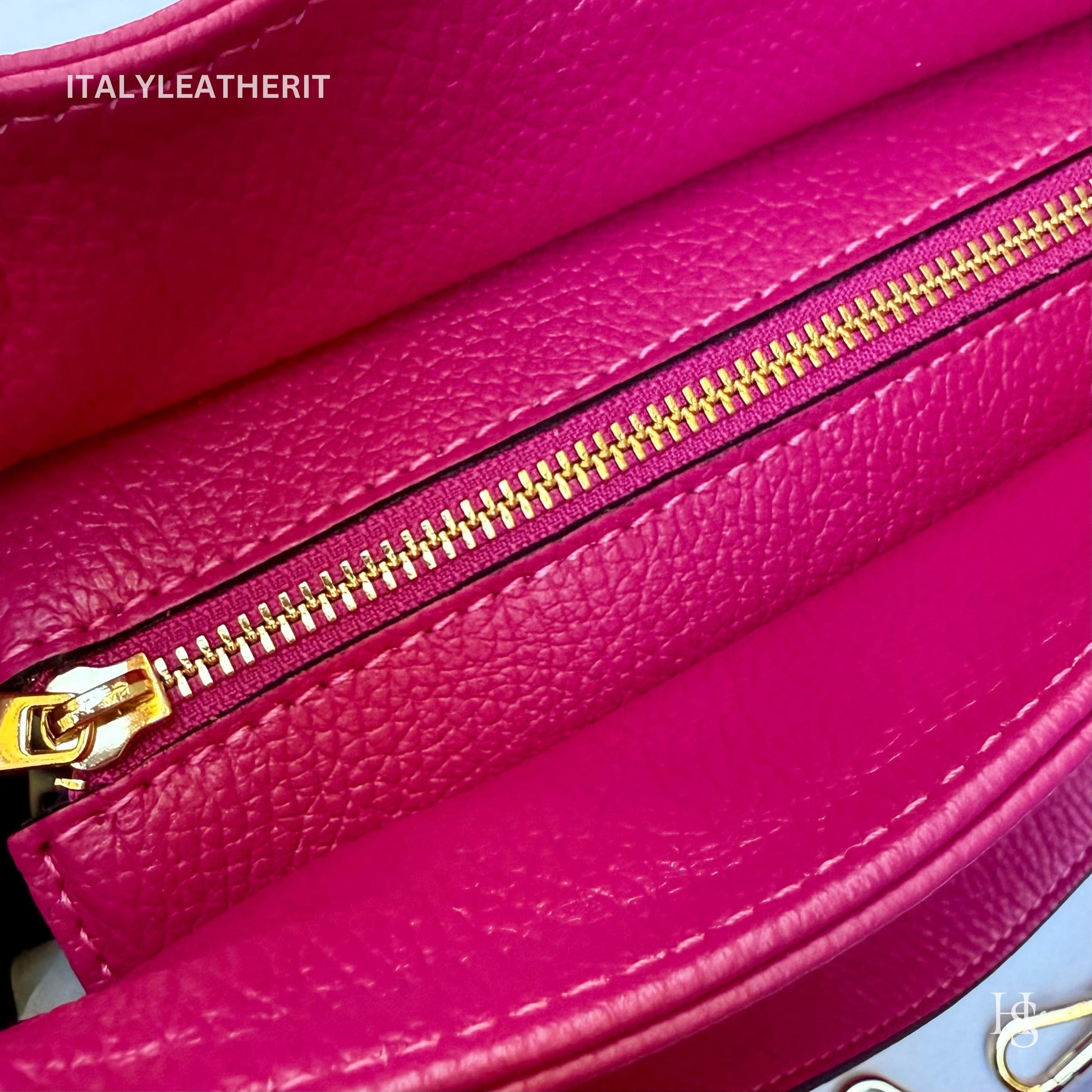 Italian Handmade Leather Bags For Women | Elegant Red Leather Tote From Florence | Made in Italy