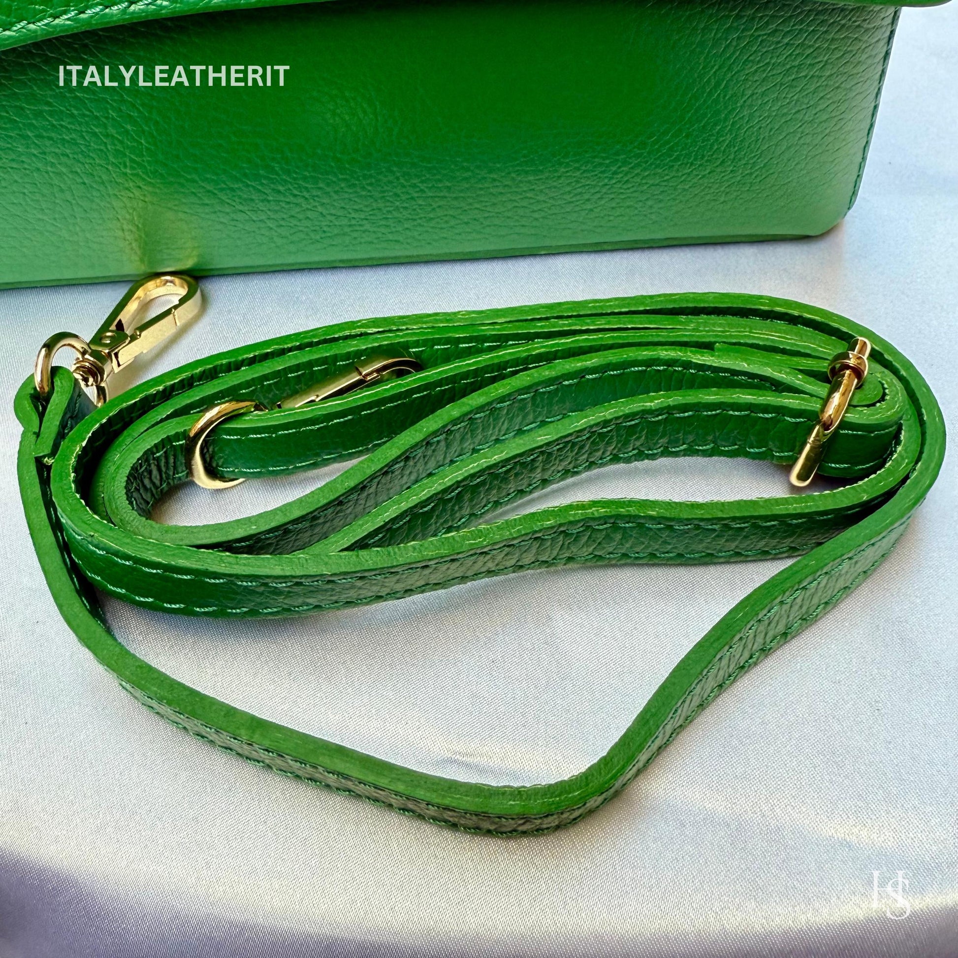 Italian Handmade Leather Bags for Women | Elegant Leather Tote from Florence with Bee-Shaped Accessory Clasp Closure