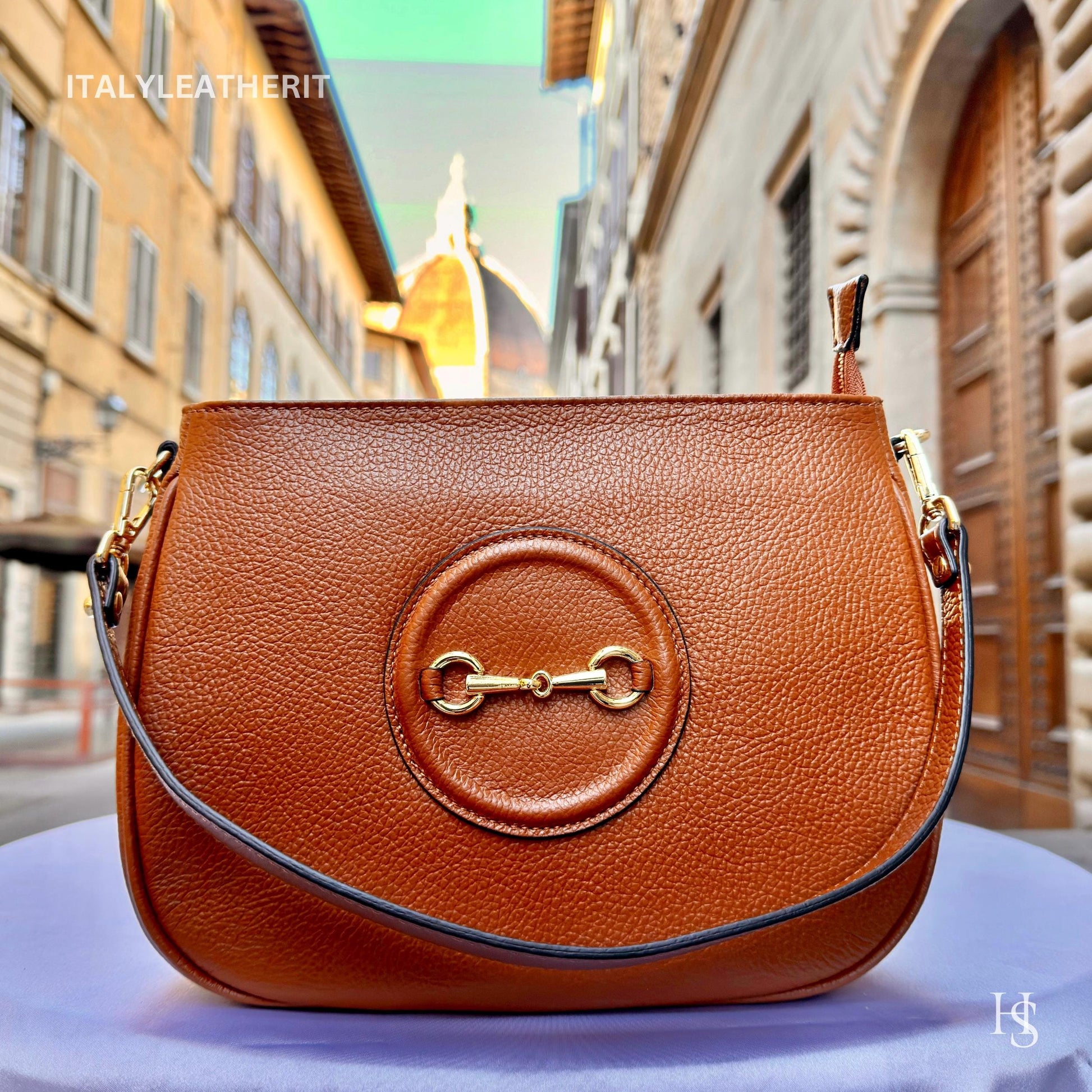 Italian Handmade Leather Bags For Women l l Elegant Leather Tote From Florence, Made in Italy, Brown leather Tote