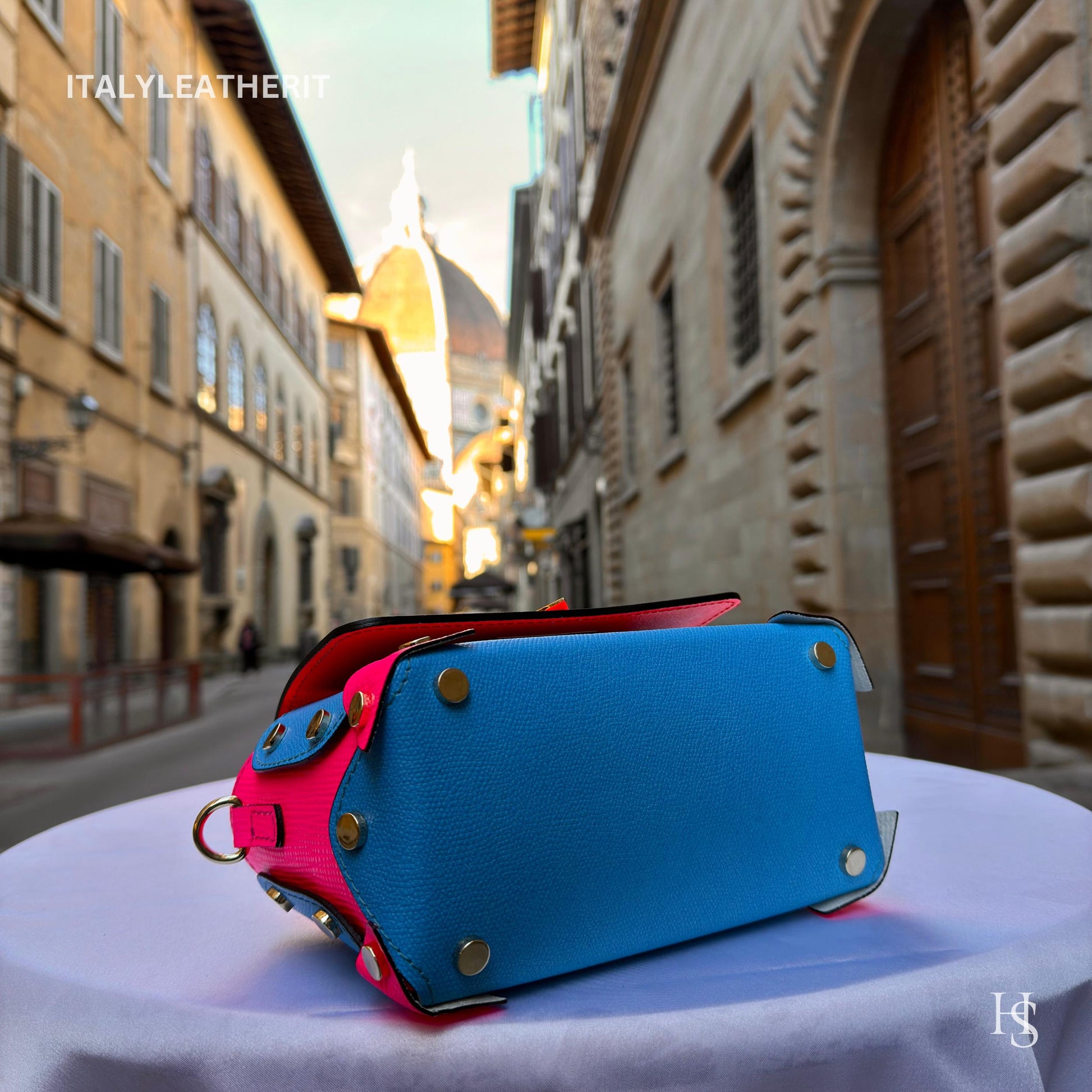 Italian Handmade Leather Bags For Women | Elegant Leather Tote From Florence | Small Handbags and Shoulder Bags in Colored
