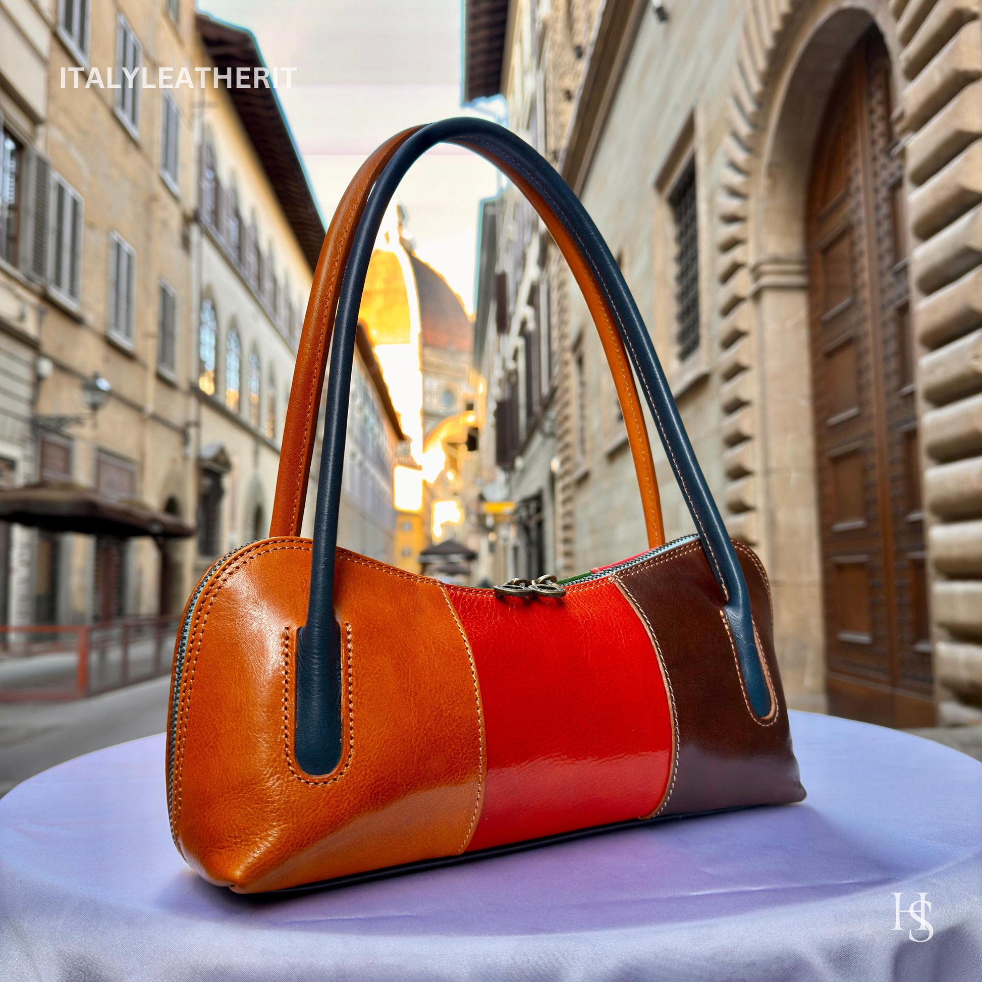Italian Handmade Leather Bags For Woman l l Elegant Leather Tote From Florence, shoulder bag, perfect gift for her